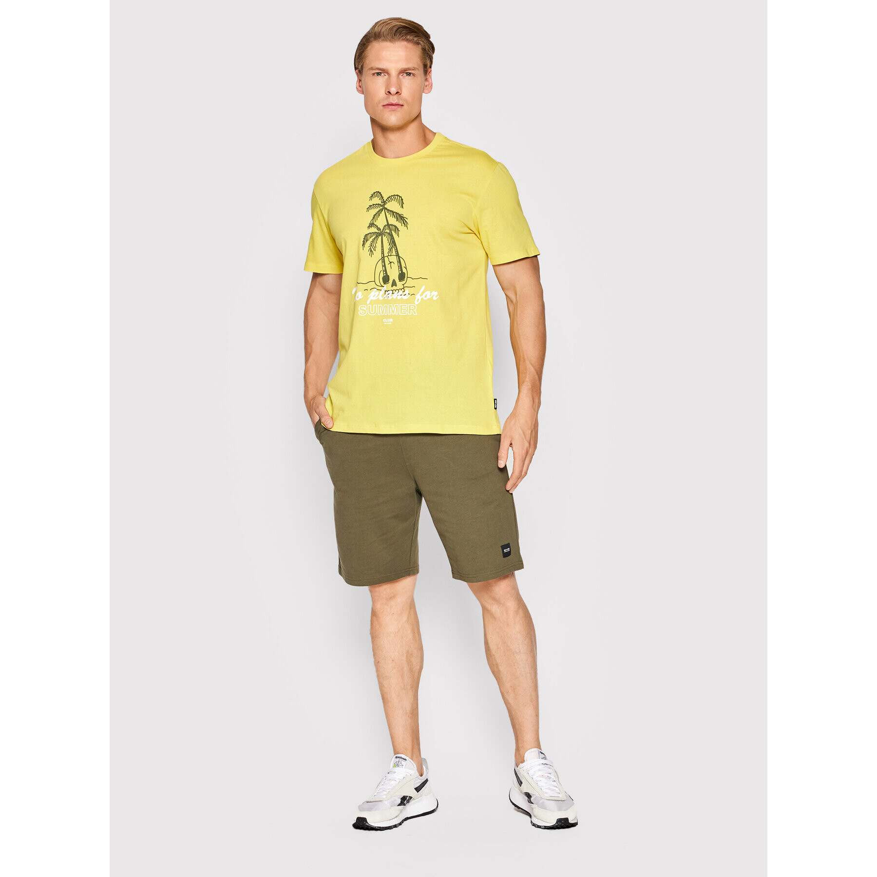 Only & Sons Тишърт Ilias 22022199 Жълт Regular Fit - Pepit.bg