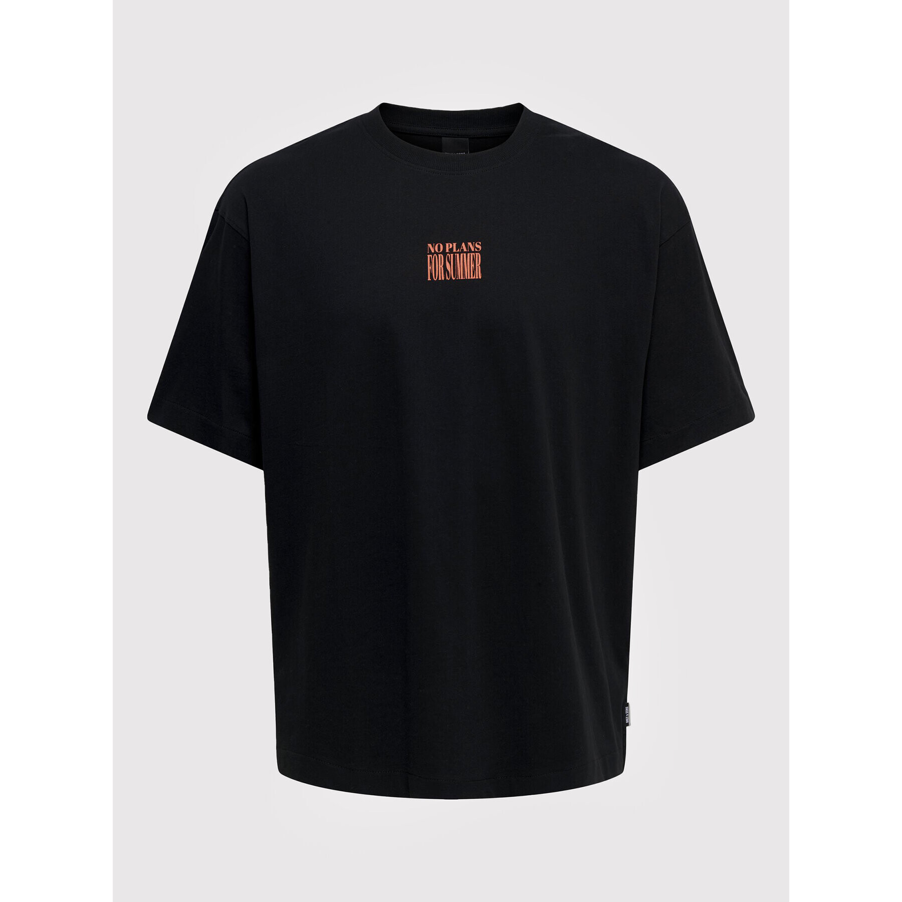 Only & Sons Тишърт Illian 22022149 Черен Oversize - Pepit.bg