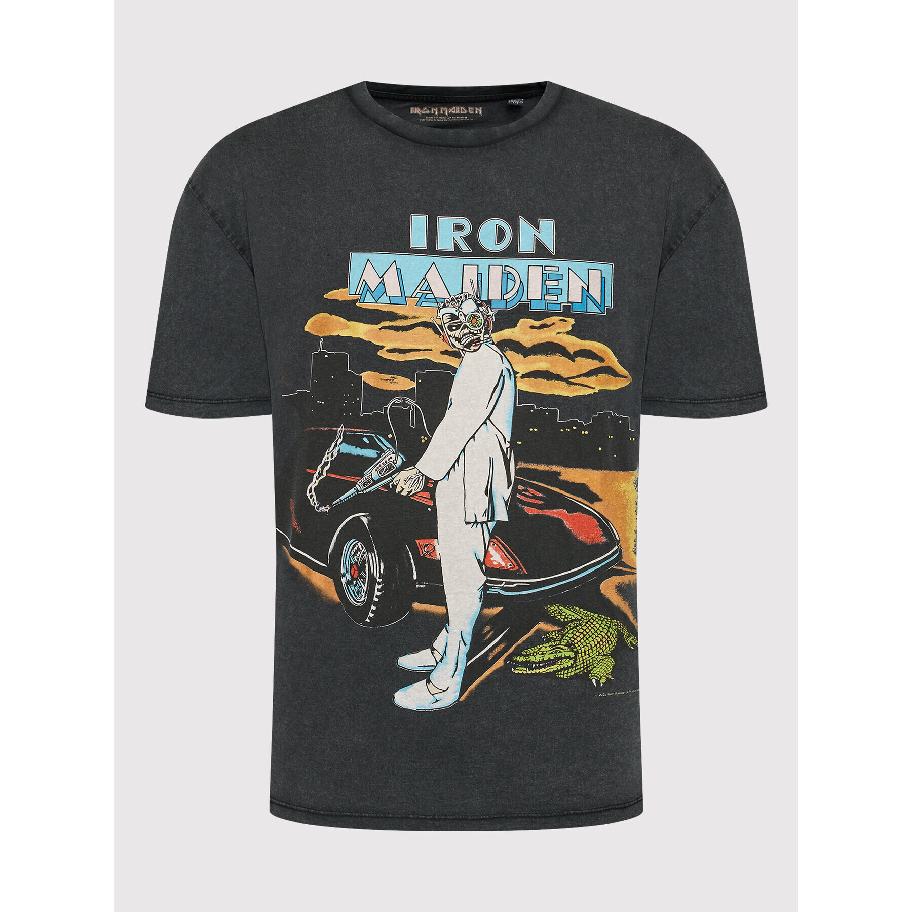 Only & Sons Тишърт Iron Maiden 22022781 Сив Relaxed Fit - Pepit.bg