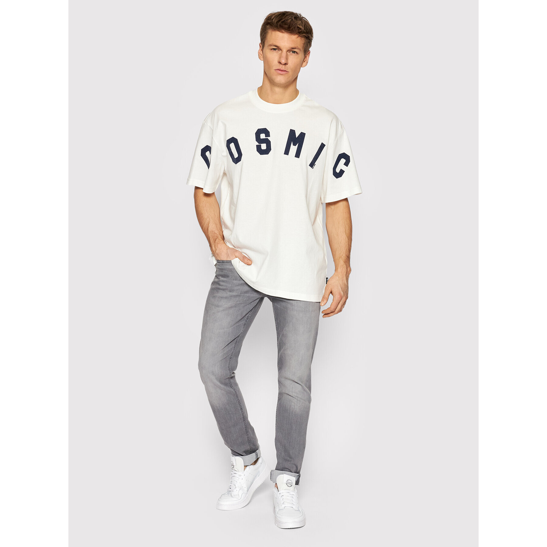Only & Sons Тишърт Karl 22021767 Бял Oversize - Pepit.bg