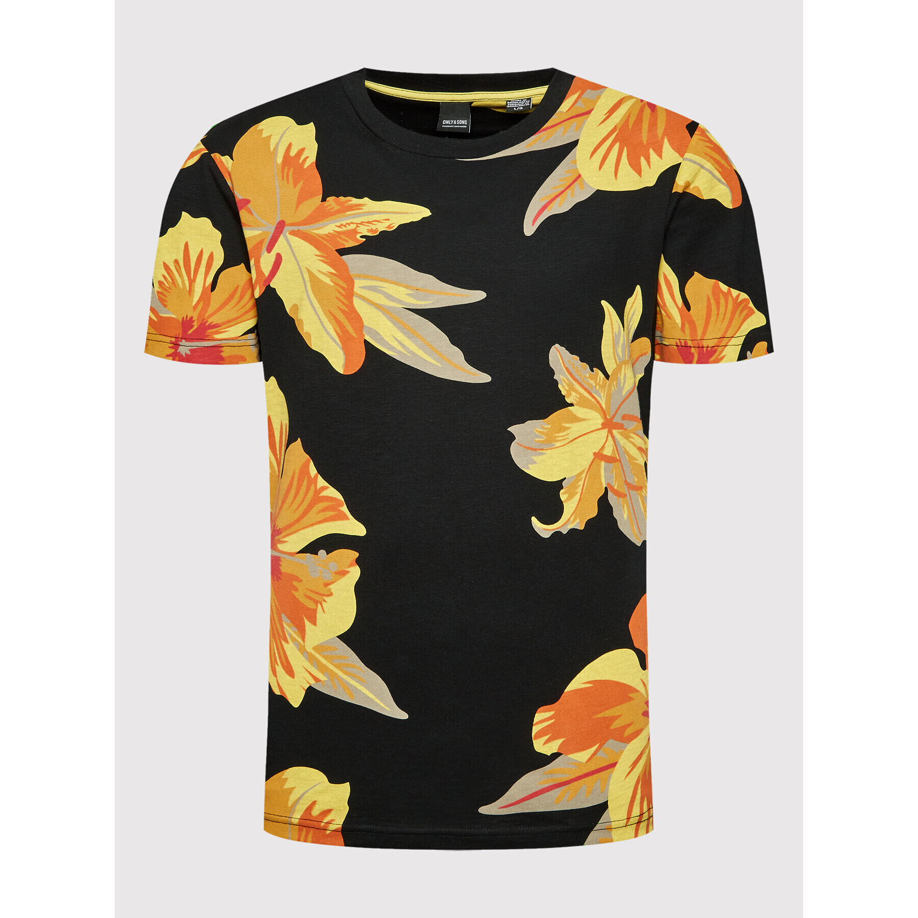Only & Sons Тишърт Klop 22022164 Черен Regular Fit - Pepit.bg