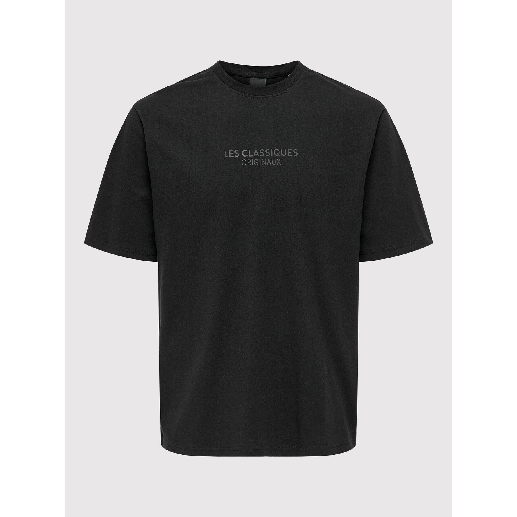 Only & Sons Тишърт Lesclassiques 22023894 Черен Regular Fit - Pepit.bg