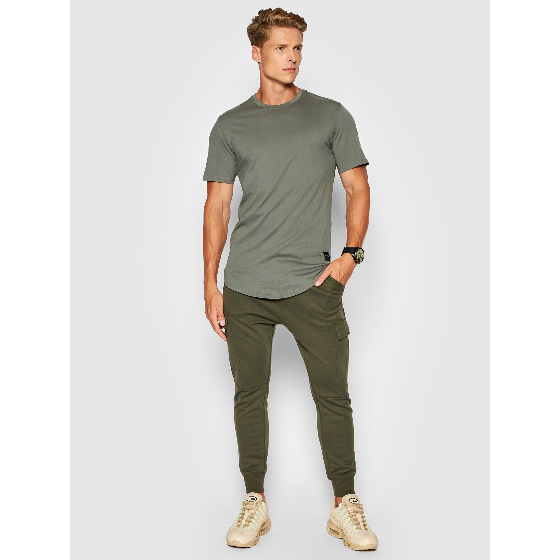 Only & Sons Тишърт Matt 22002973 Сив Regular Fit - Pepit.bg