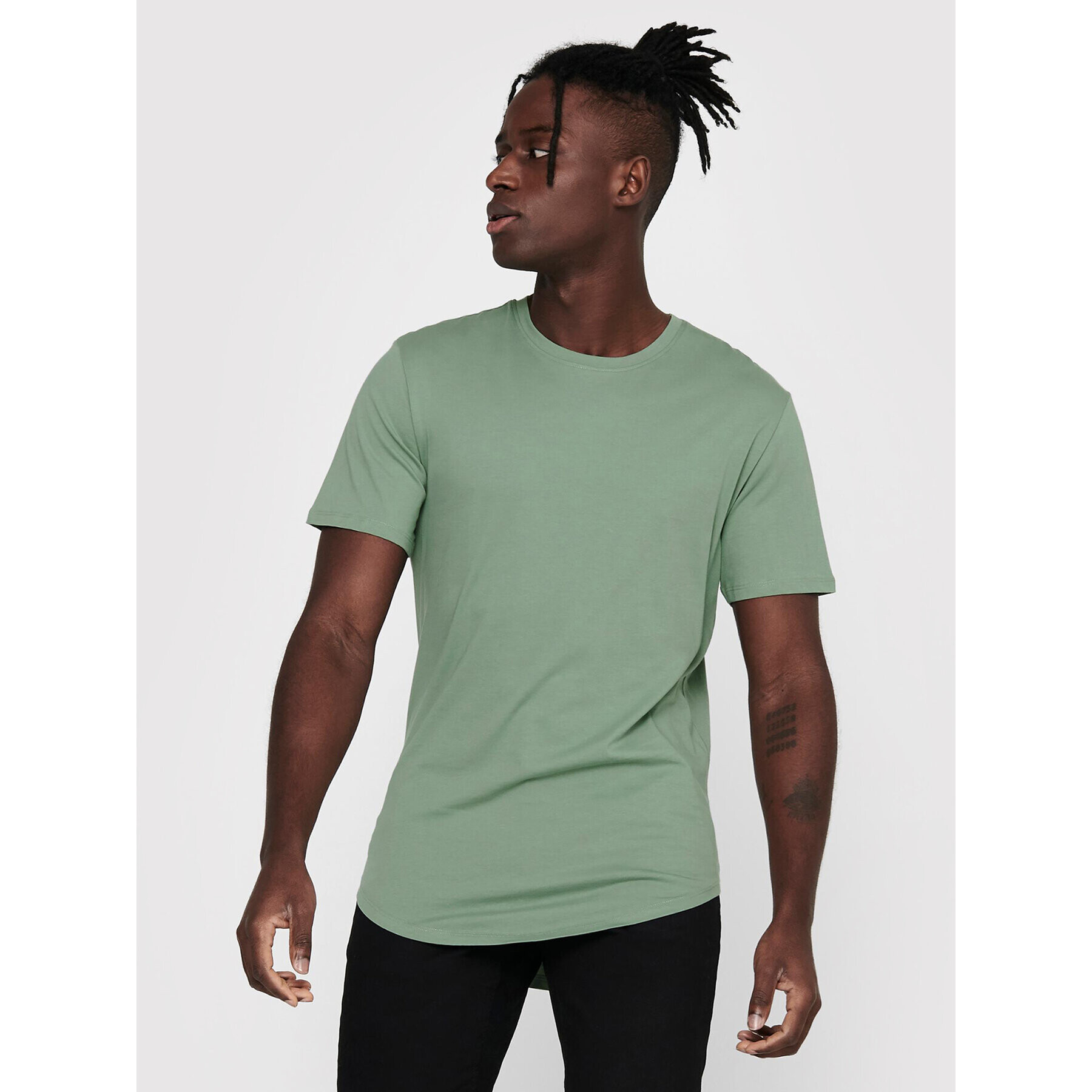 Only & Sons Тишърт Matt 22002973 Зелен Regular Fit - Pepit.bg