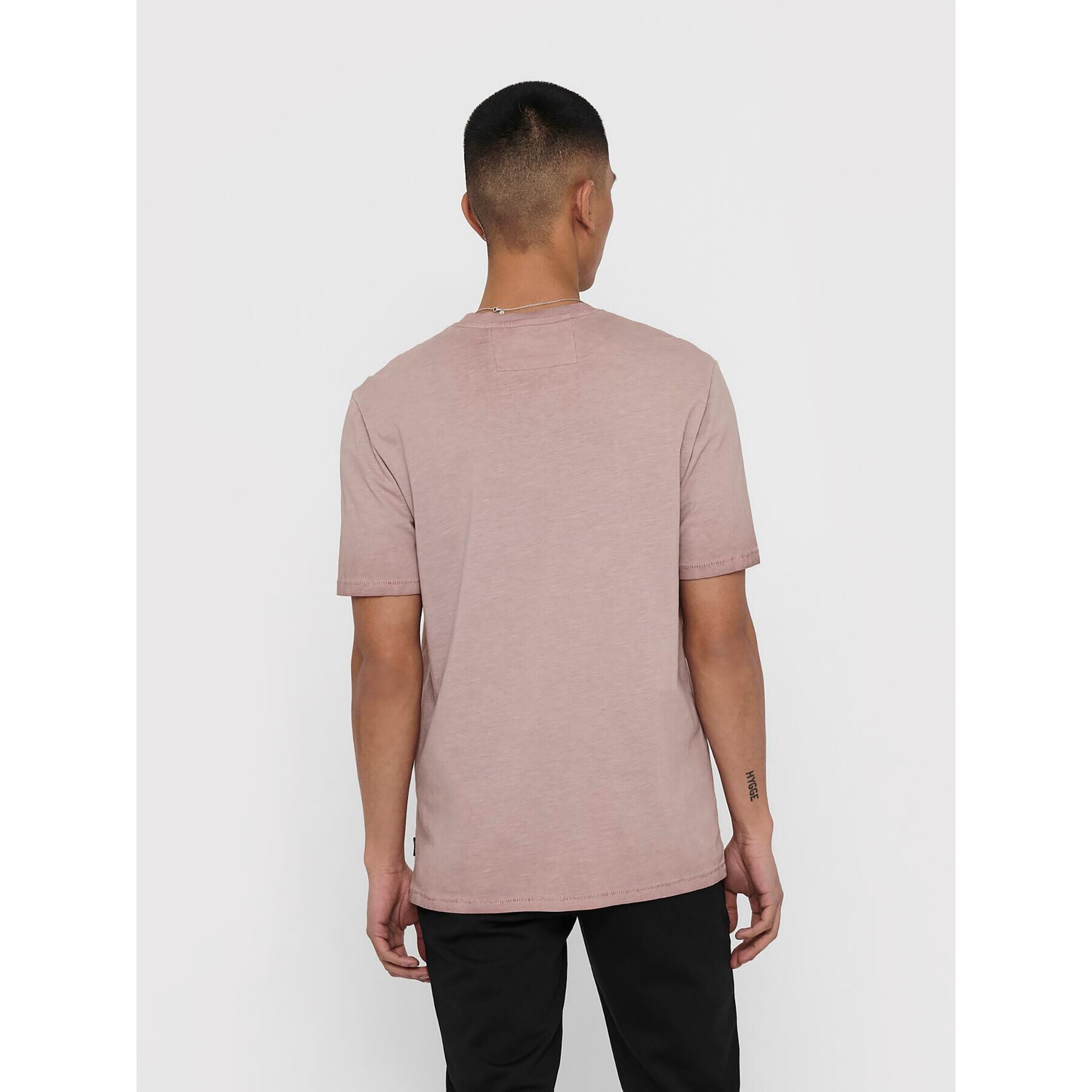 Only & Sons Тишърт Millenium 22018868 Розов Regular Fit - Pepit.bg