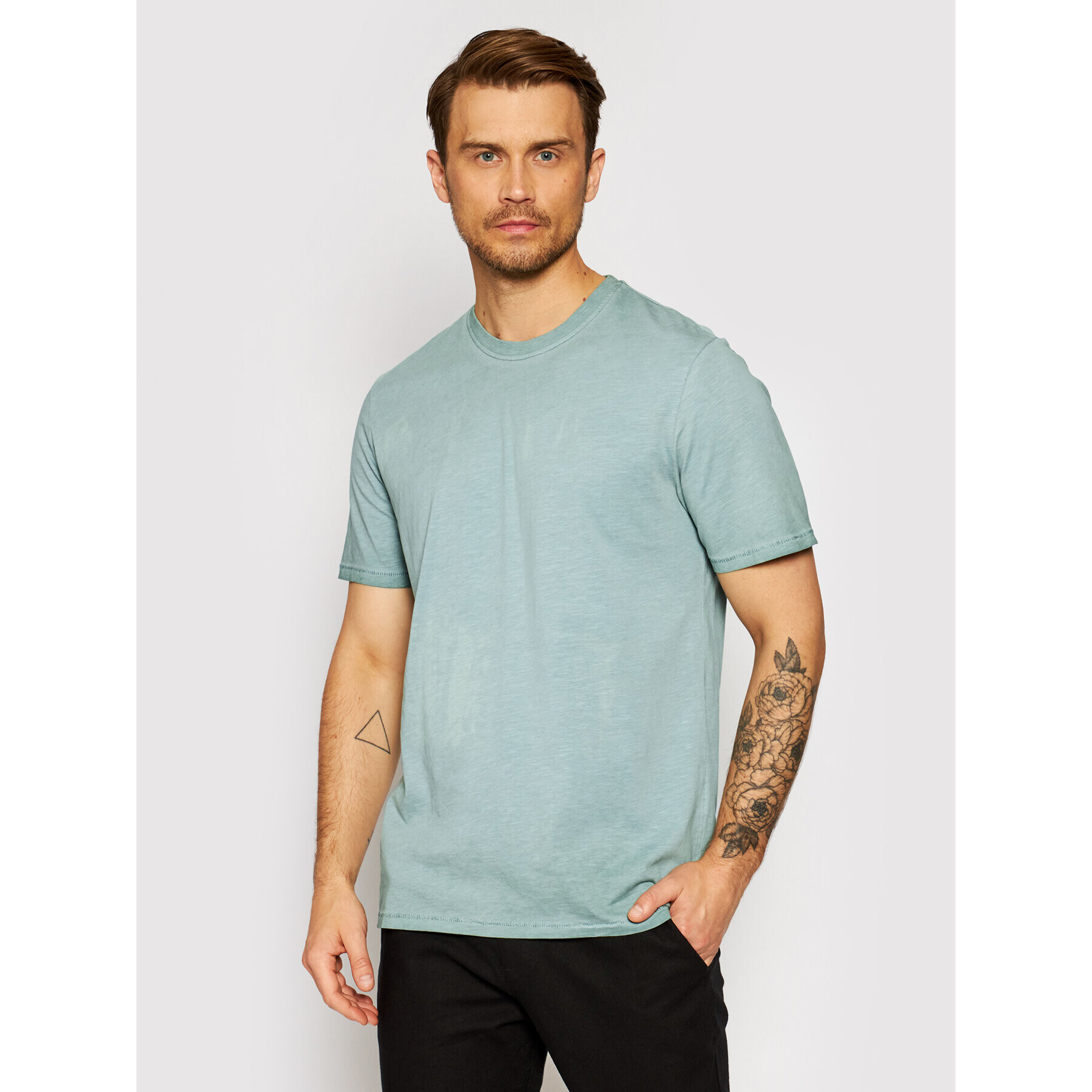Only & Sons Тишърт Millenium 22018868 Зелен Regular Fit - Pepit.bg