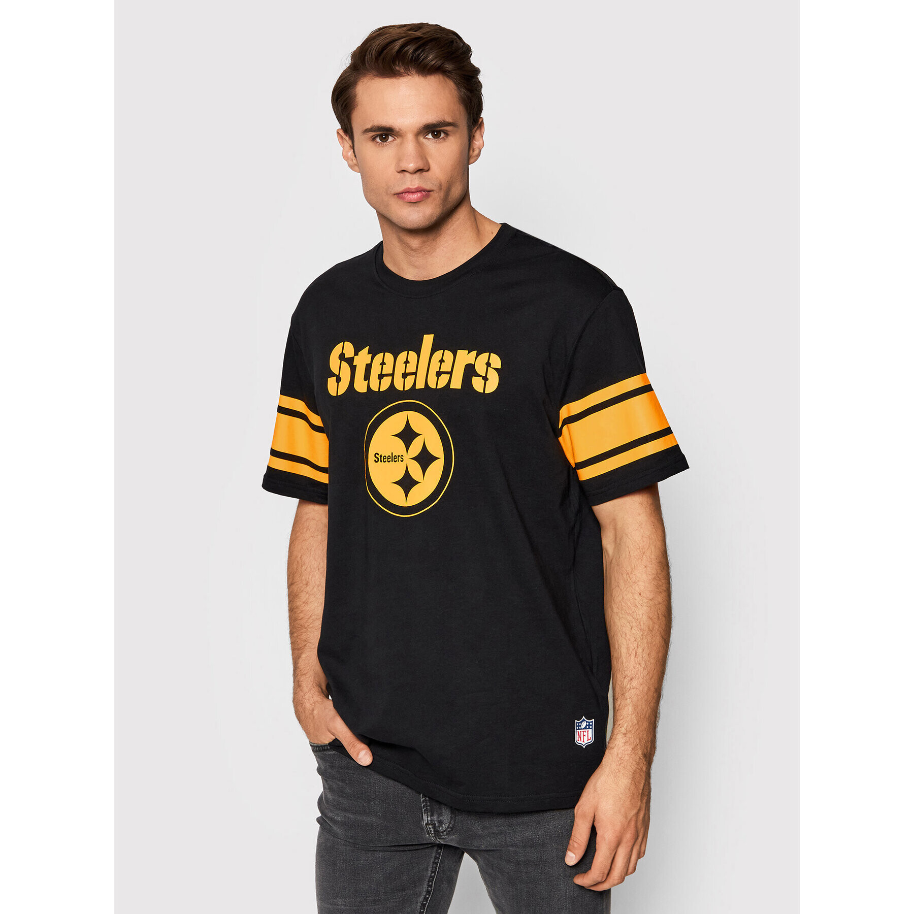 Only & Sons Тишърт NFL 22021464 Черен Regular Fit - Pepit.bg