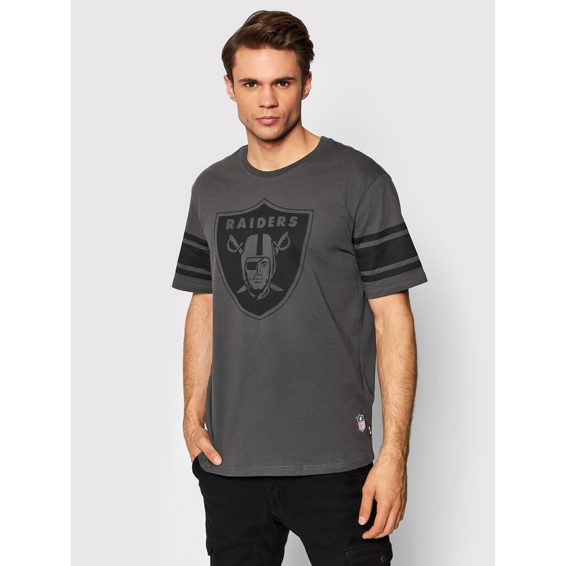 Only & Sons Тишърт NFL 22021464 Сив Regular Fit - Pepit.bg