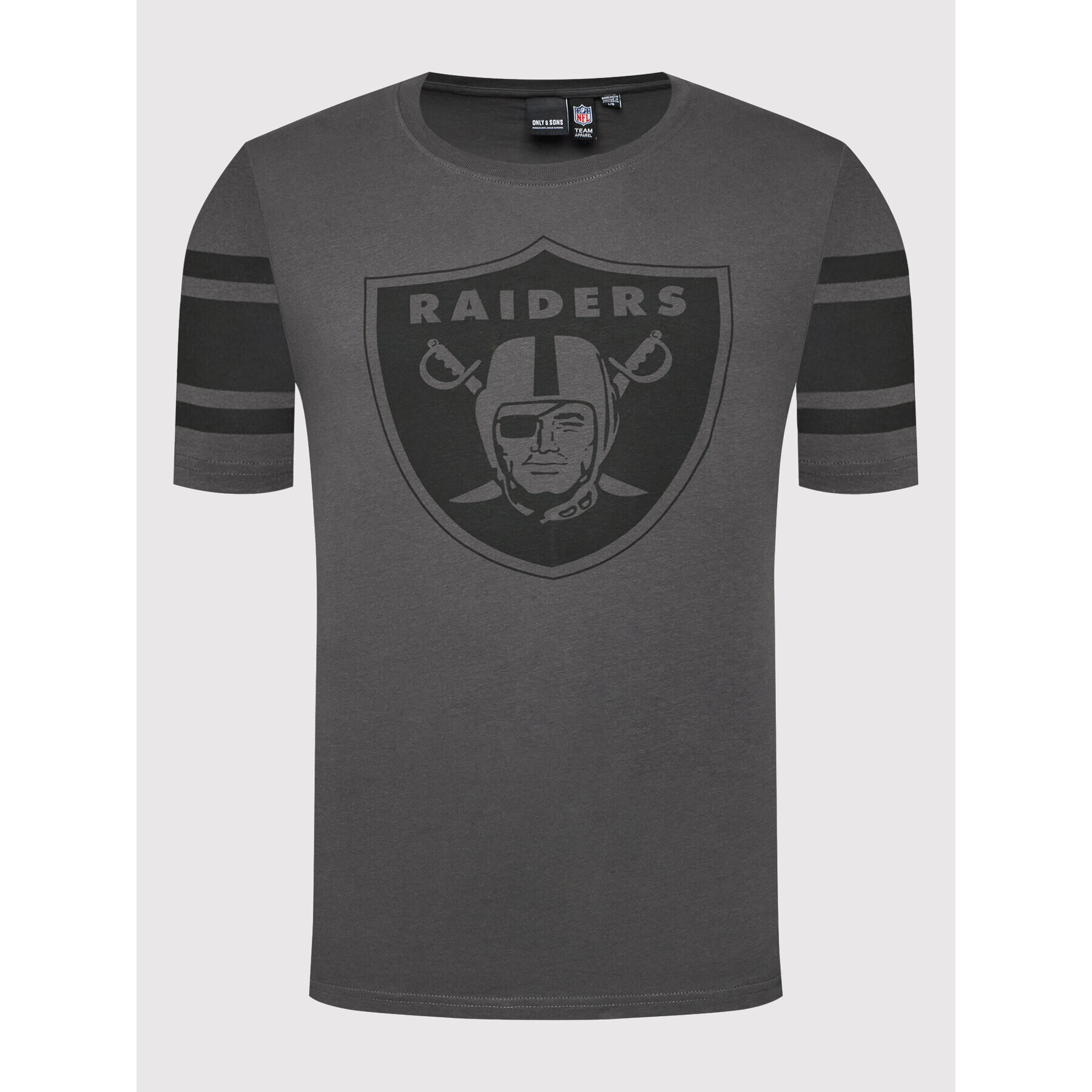 Only & Sons Тишърт NFL 22021464 Сив Regular Fit - Pepit.bg