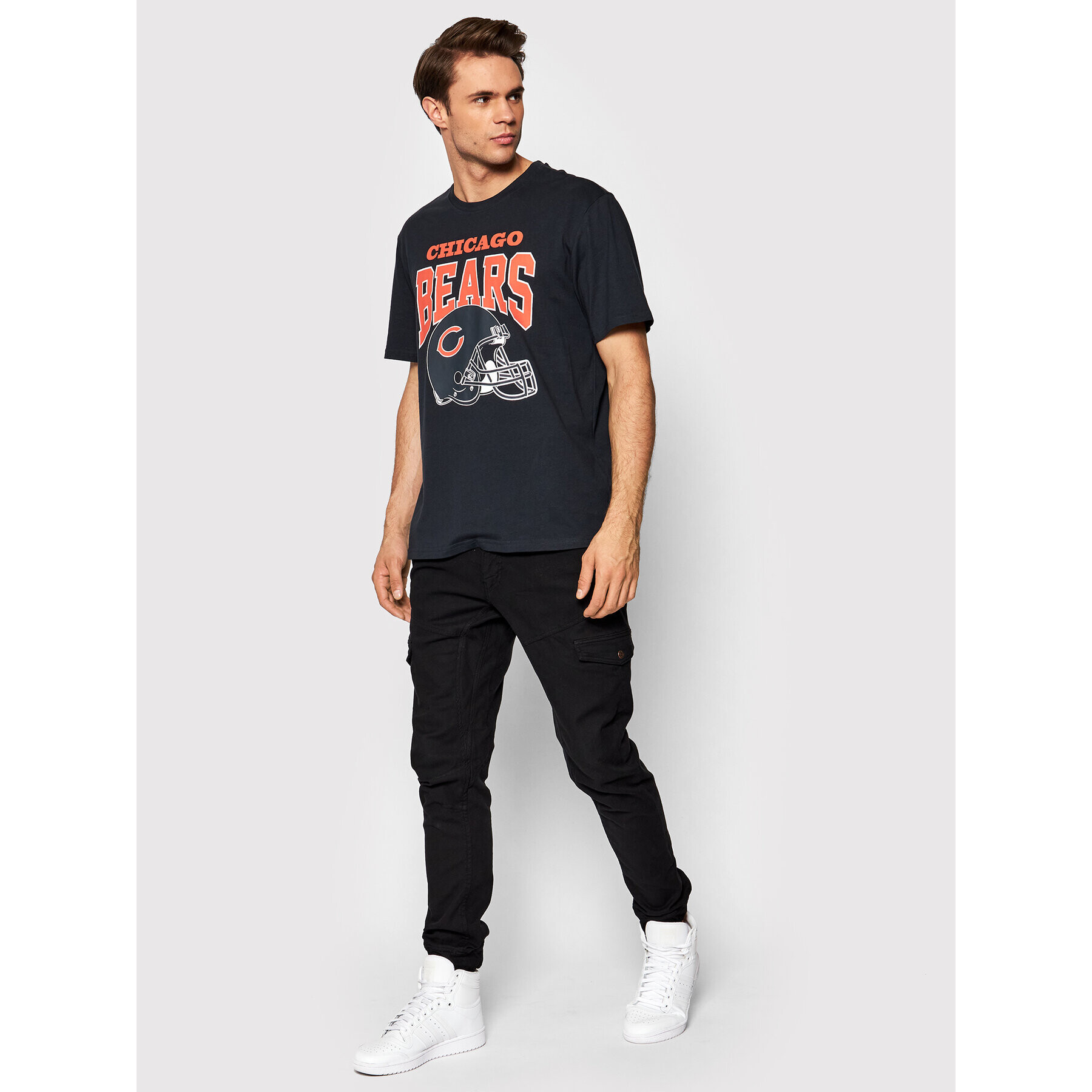 Only & Sons Тишърт NFL 22021464 Тъмносин Regular Fit - Pepit.bg