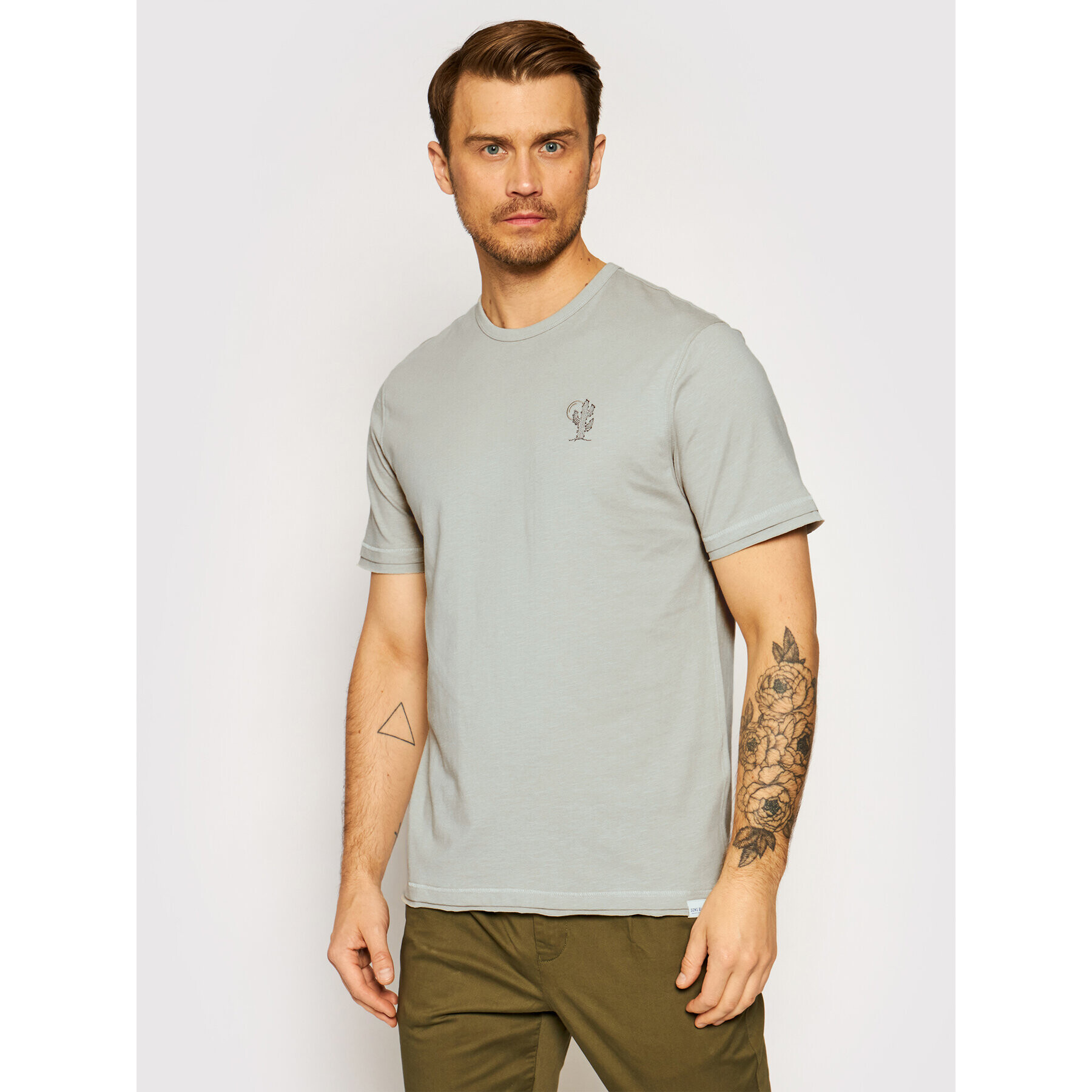 Only & Sons Тишърт Niel 22019232 Бежов Regular Fit - Pepit.bg