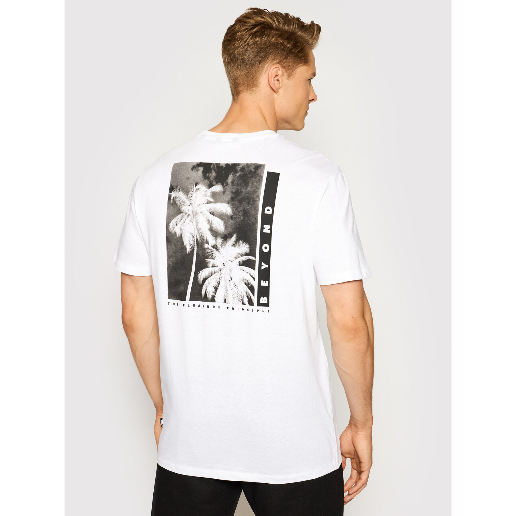 Only & Sons Тишърт Paste 22019745 Бял Regular Fit - Pepit.bg