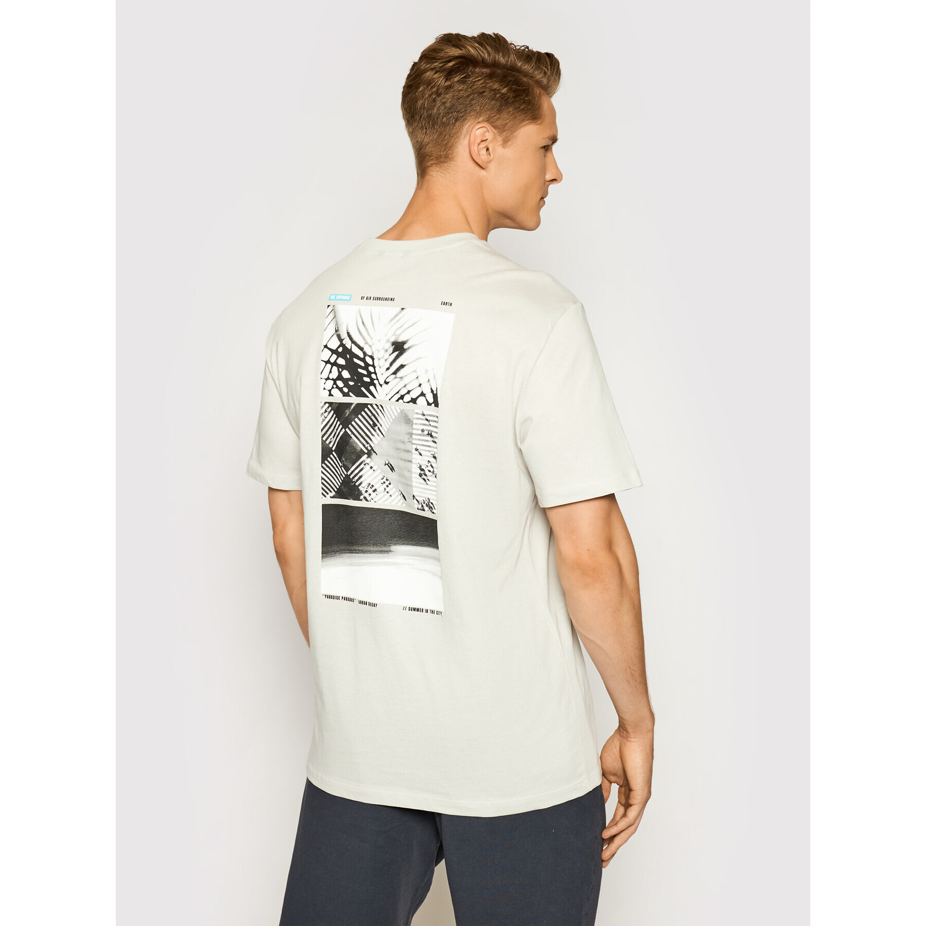 Only & Sons Тишърт Paste 22019745 Сив Regular Fit - Pepit.bg