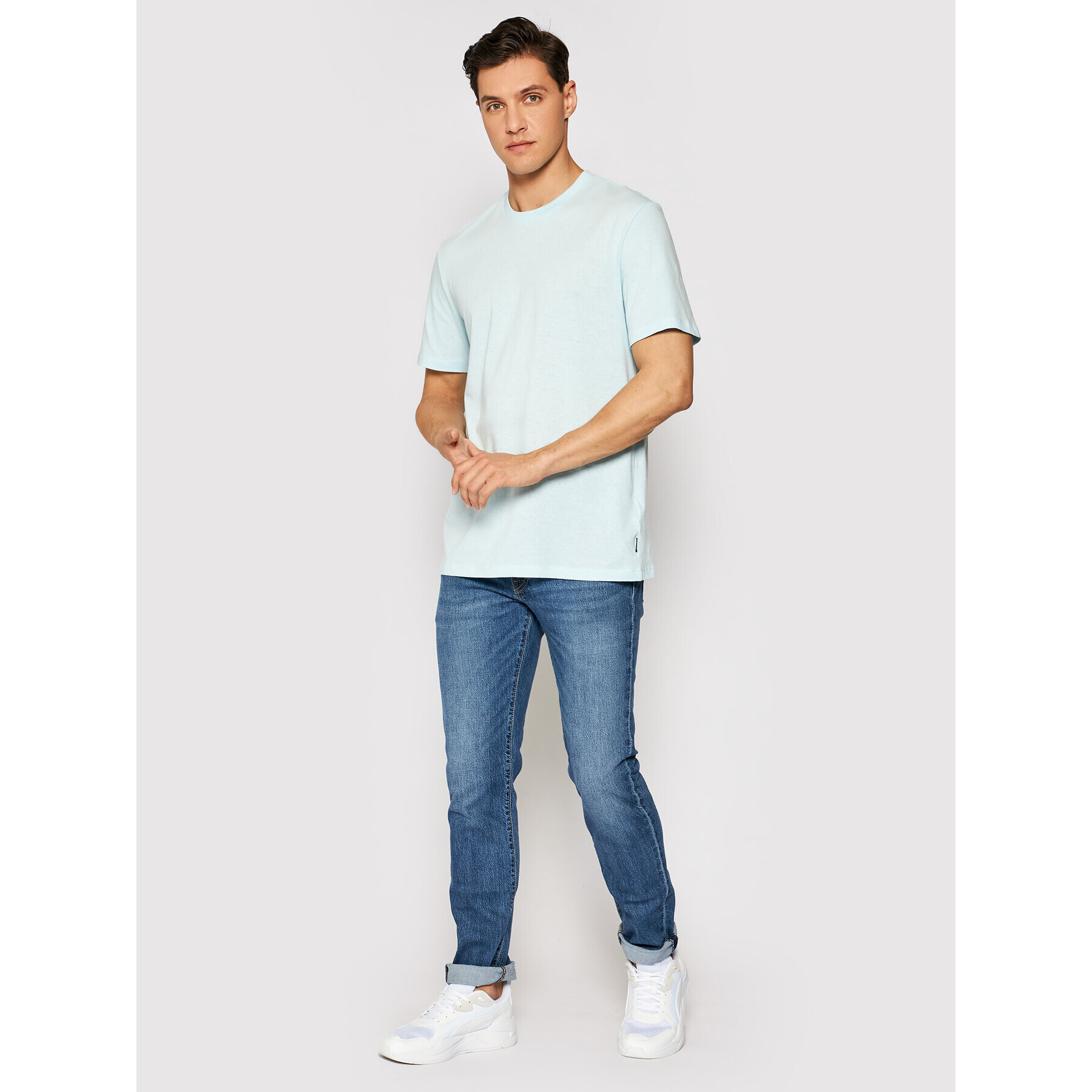 Only & Sons Тишърт Pine 22019744 Син Regular Fit - Pepit.bg