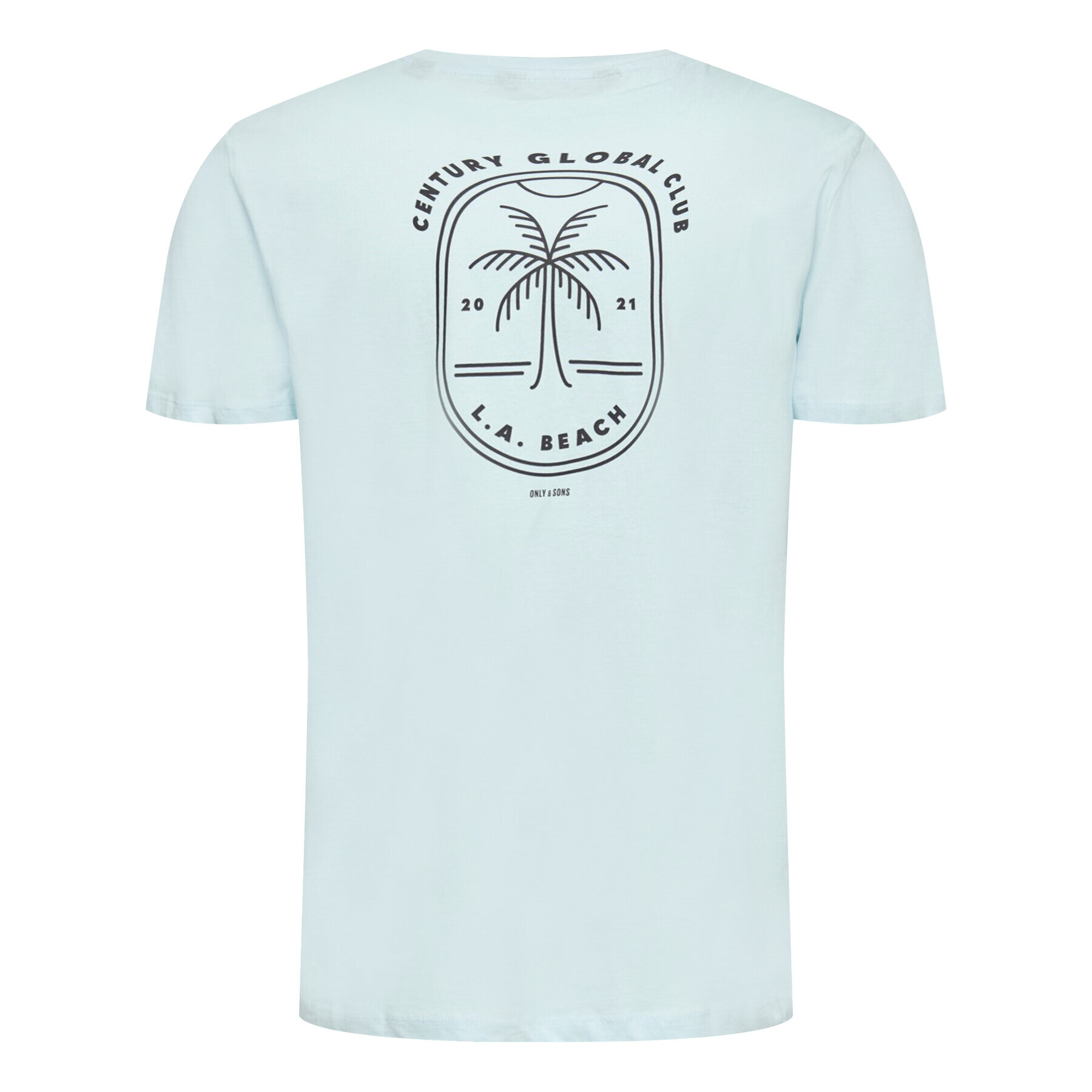 Only & Sons Тишърт Pine 22019744 Син Regular Fit - Pepit.bg
