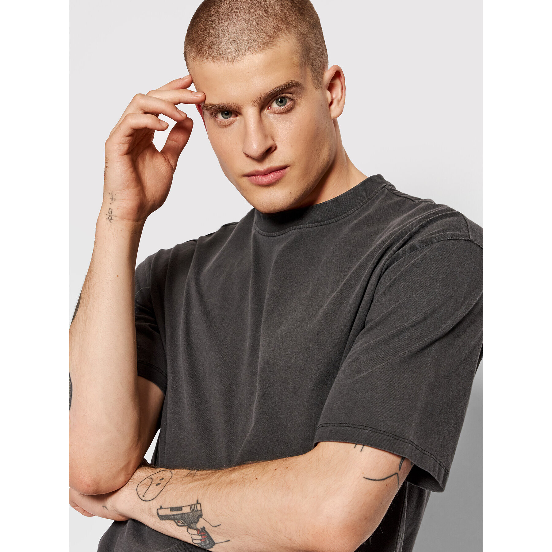 Only & Sons Тишърт Ron 22020928 Сив Regular Fit - Pepit.bg