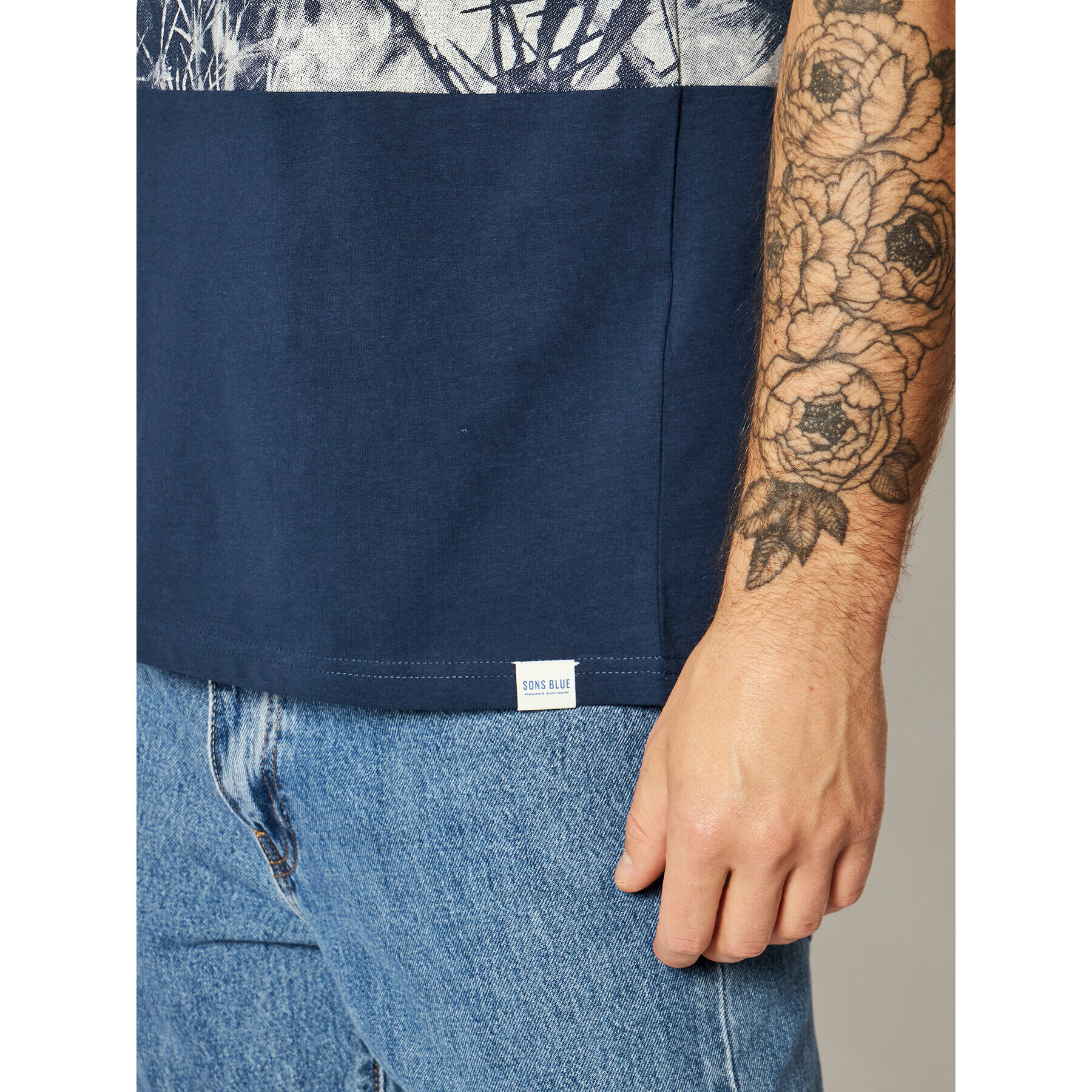 Only & Sons Тишърт Teddy 22020261 Бял Regular Fit - Pepit.bg