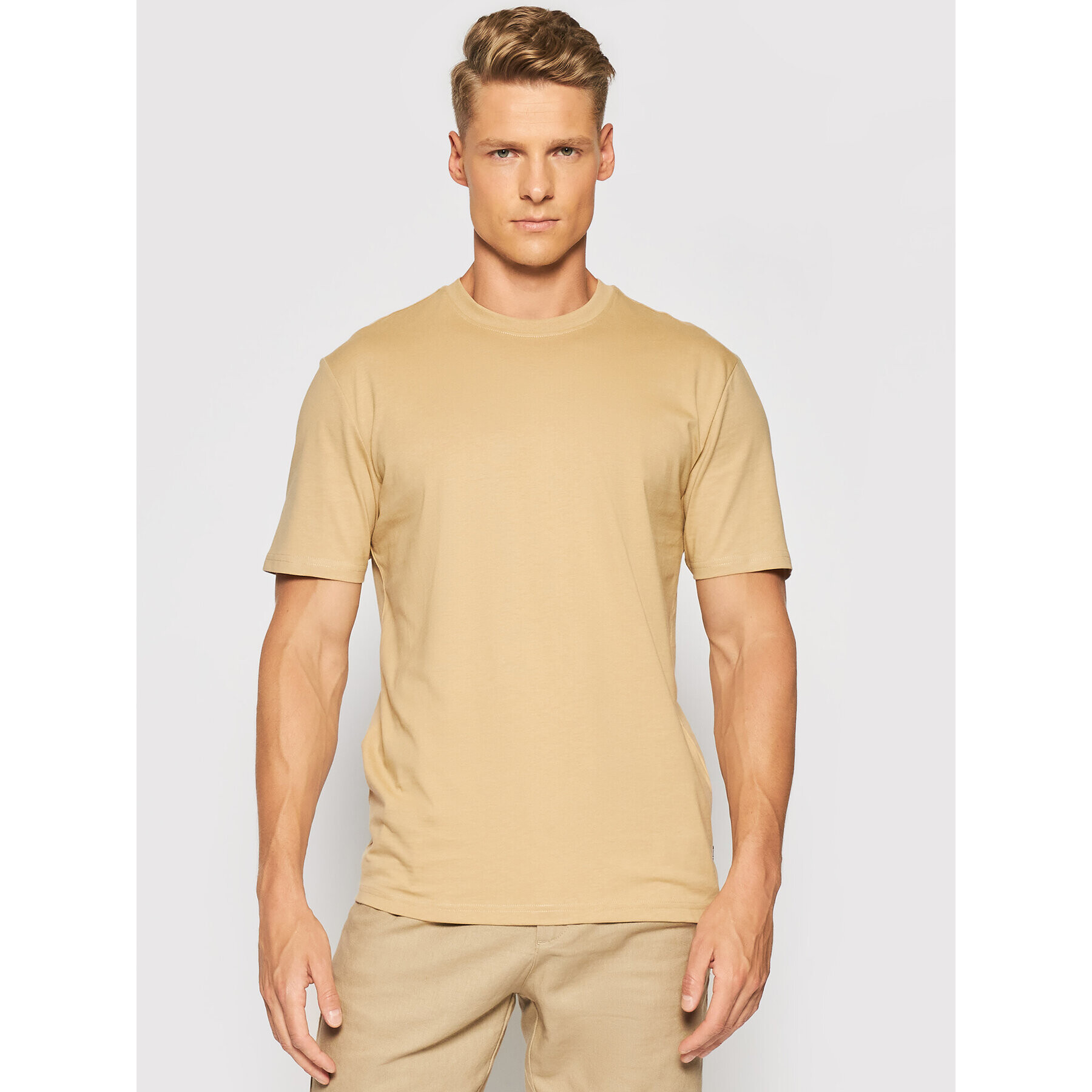 Only & Sons Тишърт Vincent 22020097 Бежов Regular Fit - Pepit.bg