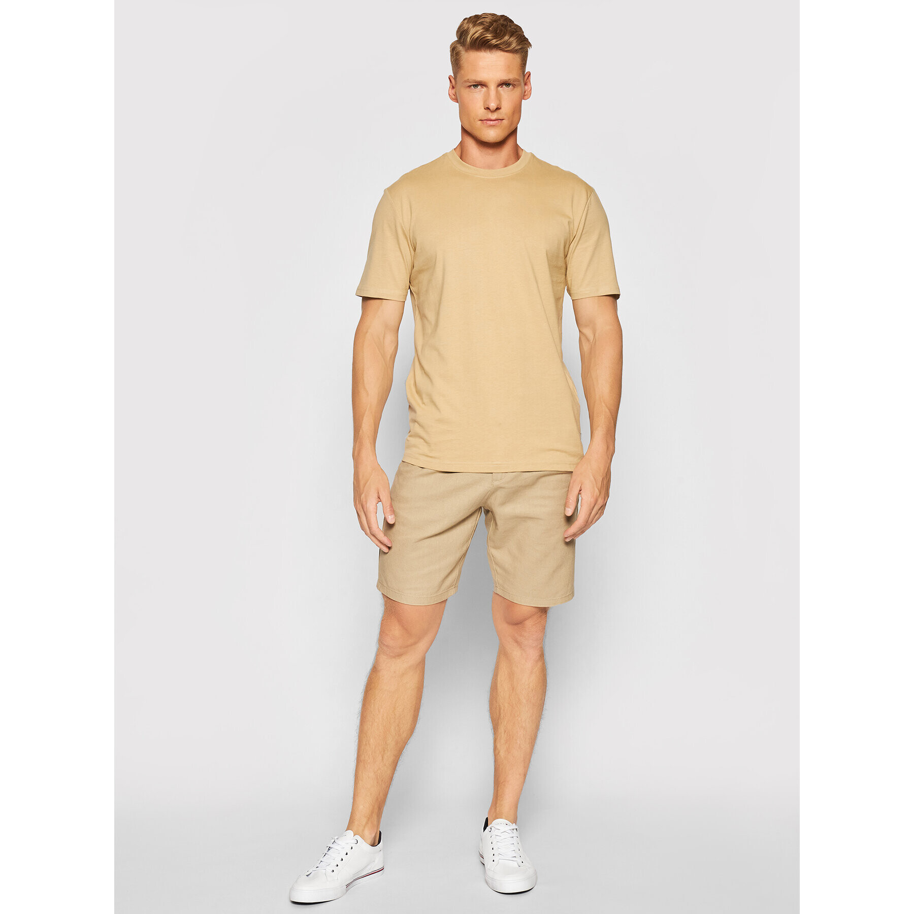 Only & Sons Тишърт Vincent 22020097 Бежов Regular Fit - Pepit.bg
