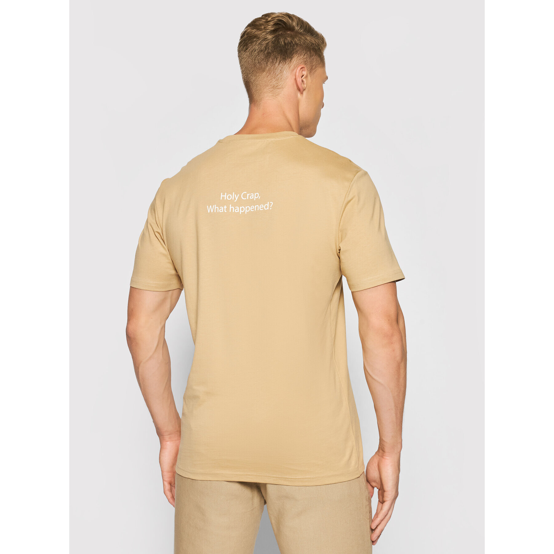 Only & Sons Тишърт Vincent 22020097 Бежов Regular Fit - Pepit.bg