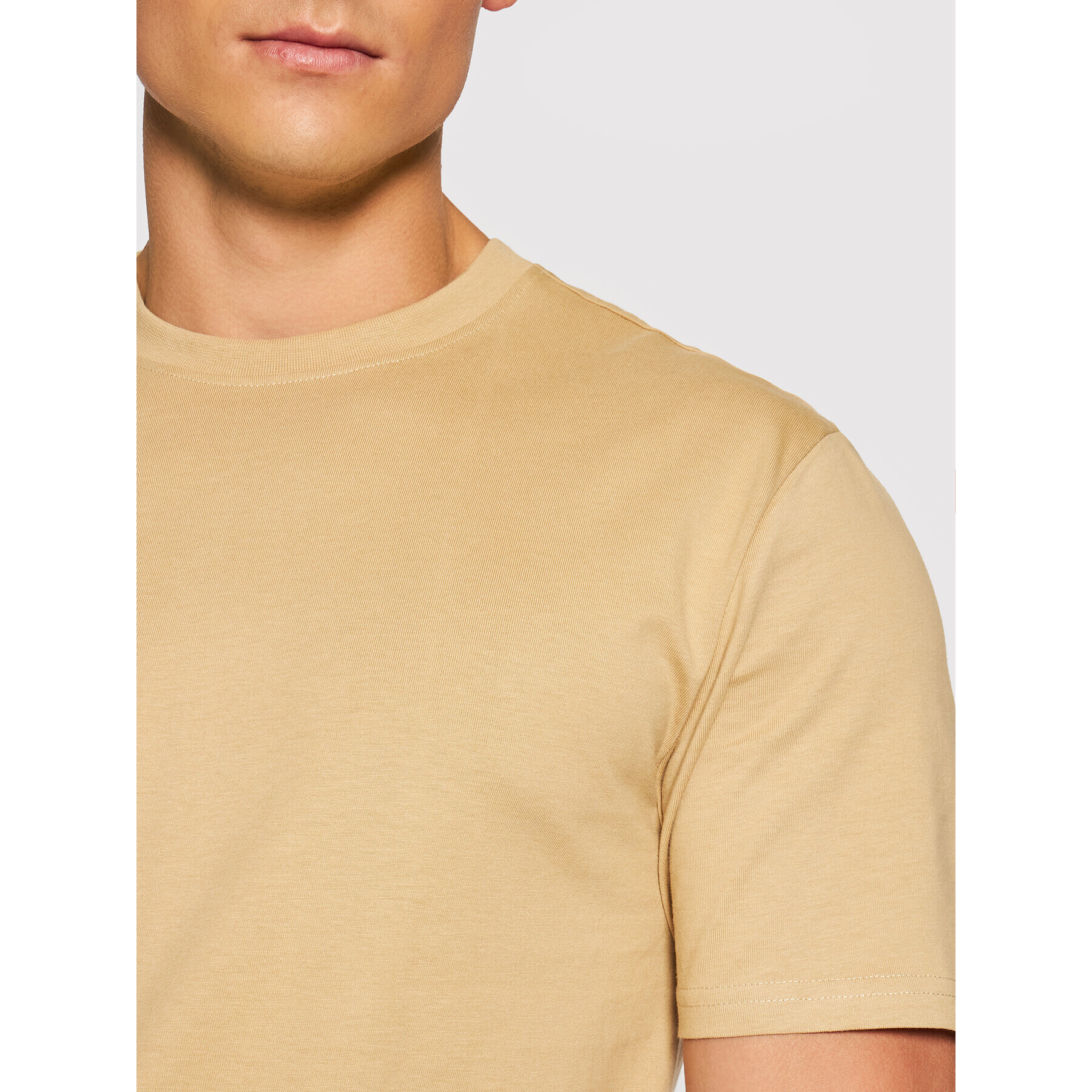 Only & Sons Тишърт Vincent 22020097 Бежов Regular Fit - Pepit.bg