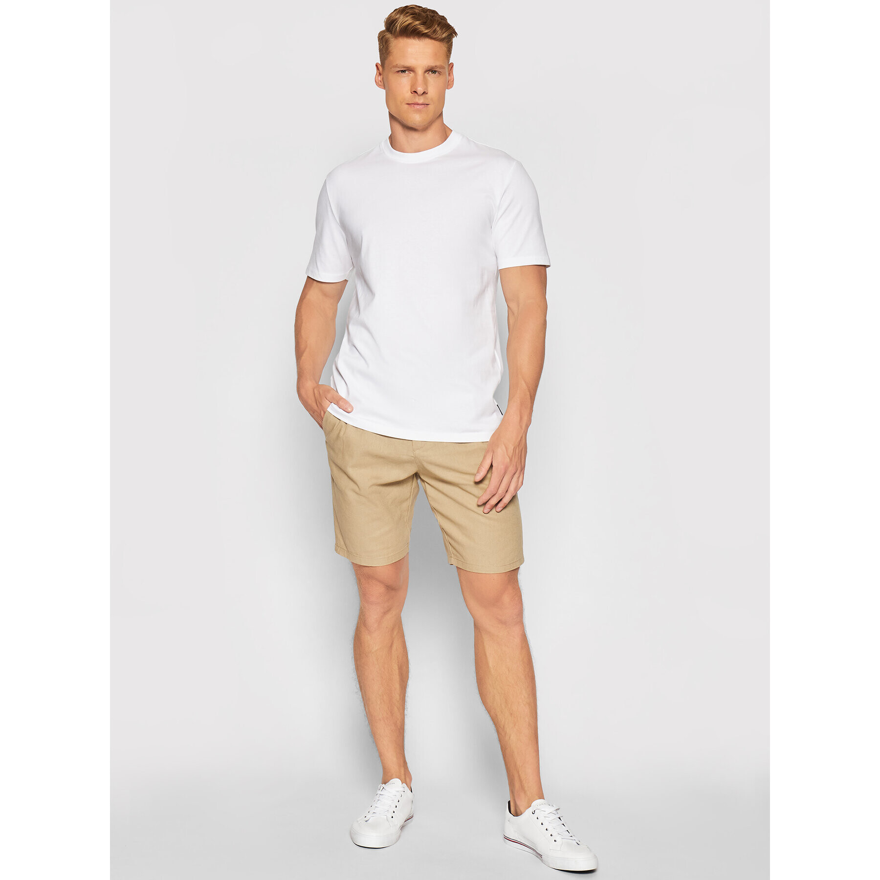 Only & Sons Тишърт Vincent 22020097 Бял Regular Fit - Pepit.bg