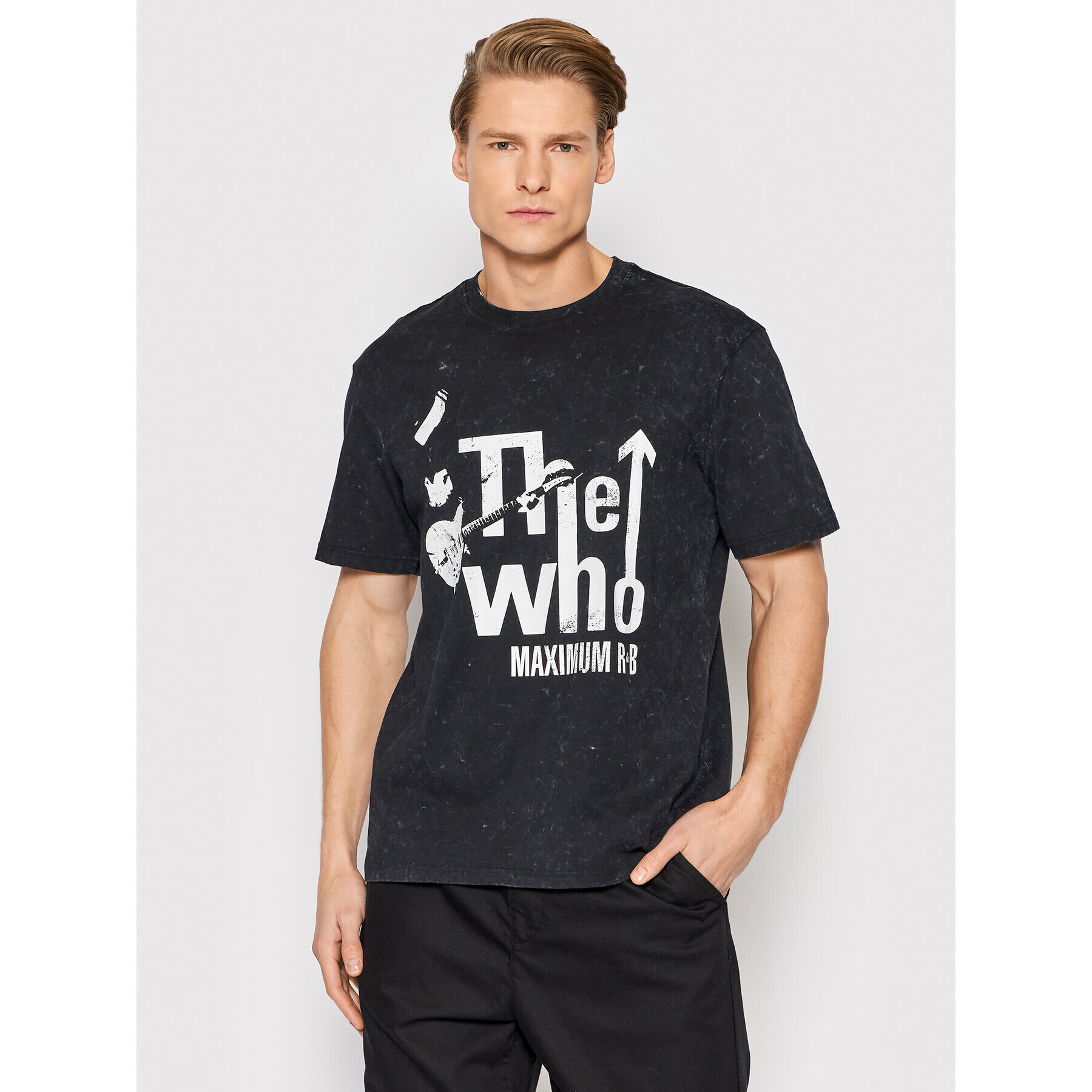 Only & Sons Тишърт Who 22021852 Черен Regular Fit - Pepit.bg