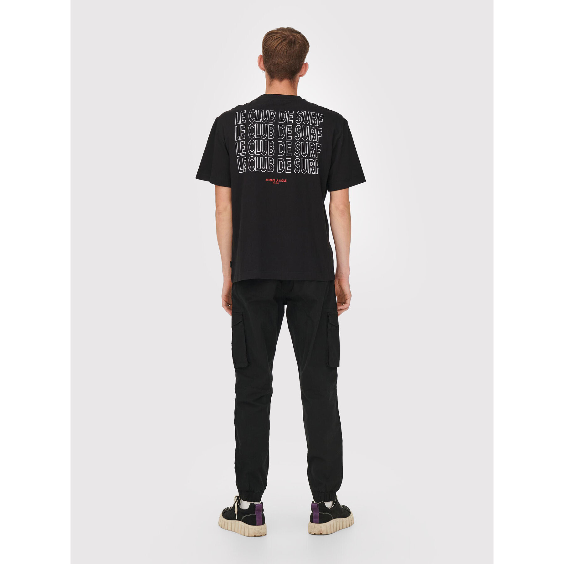 Only & Sons Тишърт Wilbert 22022178 Черен Relaxed Fit - Pepit.bg