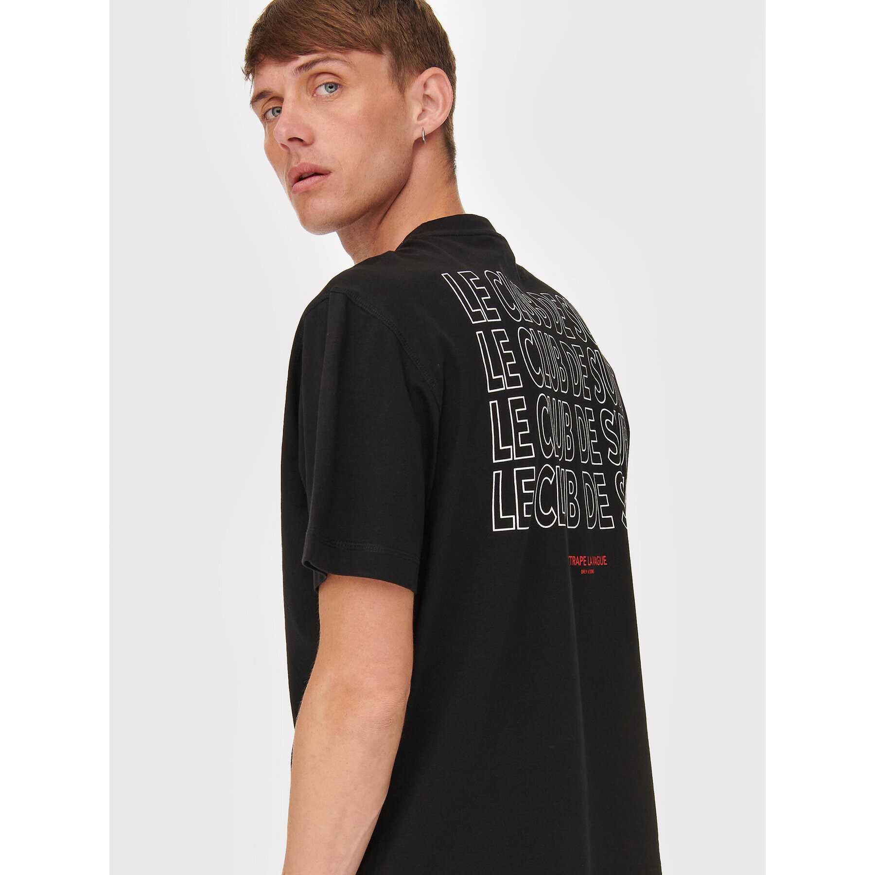 Only & Sons Тишърт Wilbert 22022178 Черен Relaxed Fit - Pepit.bg