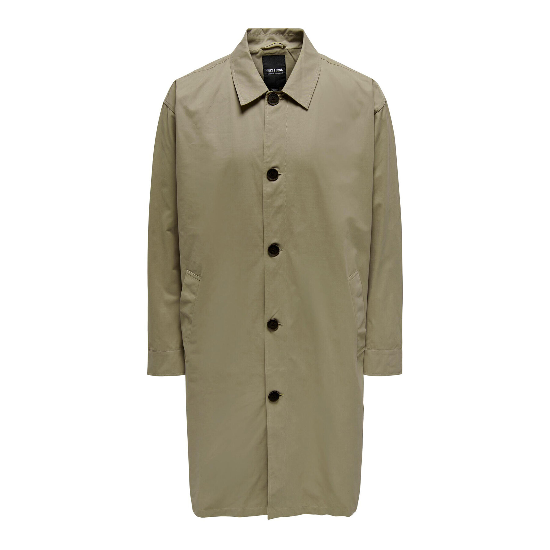 Only & Sons Тренч Malcom 22024246 Зелен Regular Fit - Pepit.bg