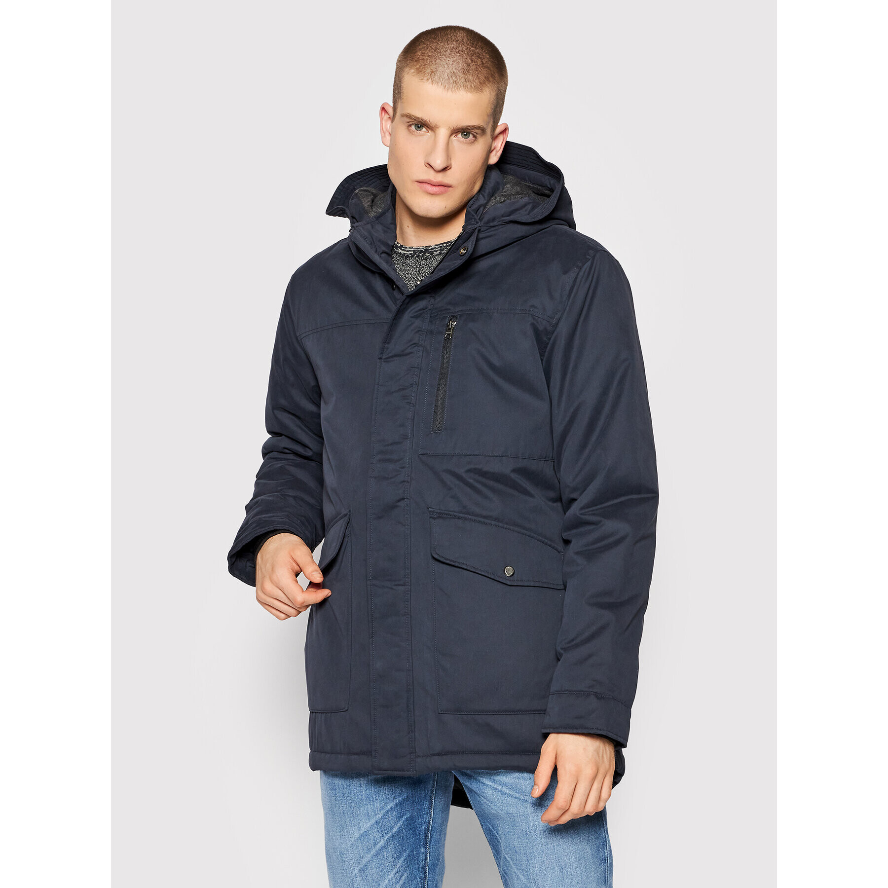 Only & Sons Парка Elliot 22019342 Тъмносин Regular Fit - Pepit.bg