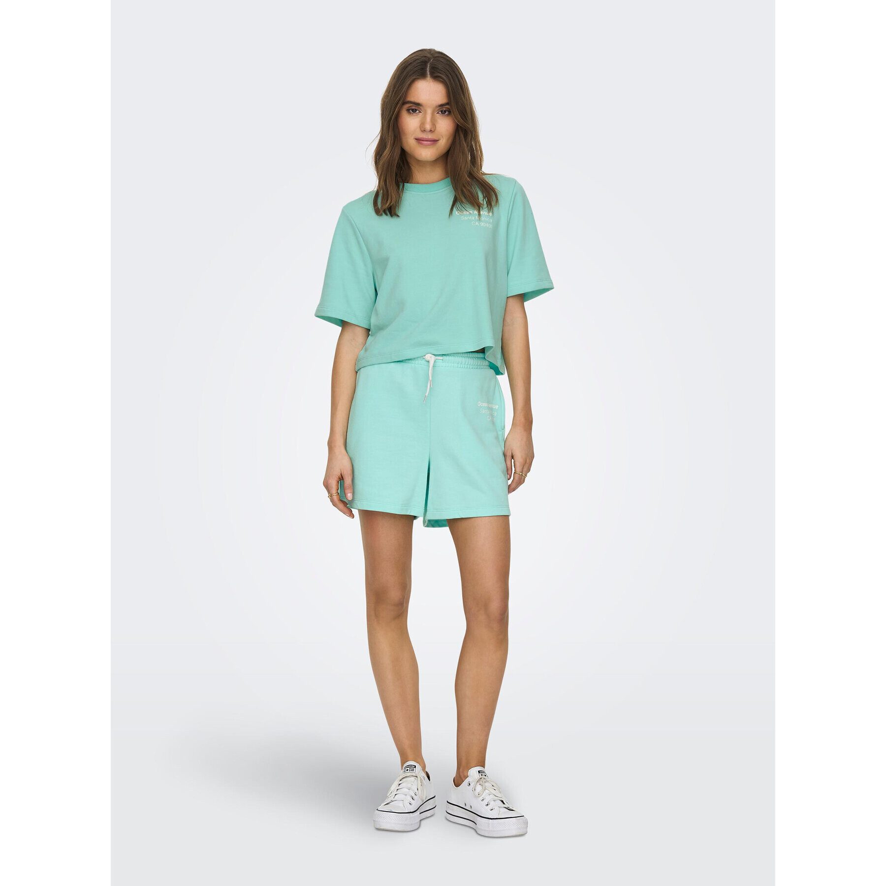 ONLY Спортни шорти 15293692 Зелен Regular Fit - Pepit.bg