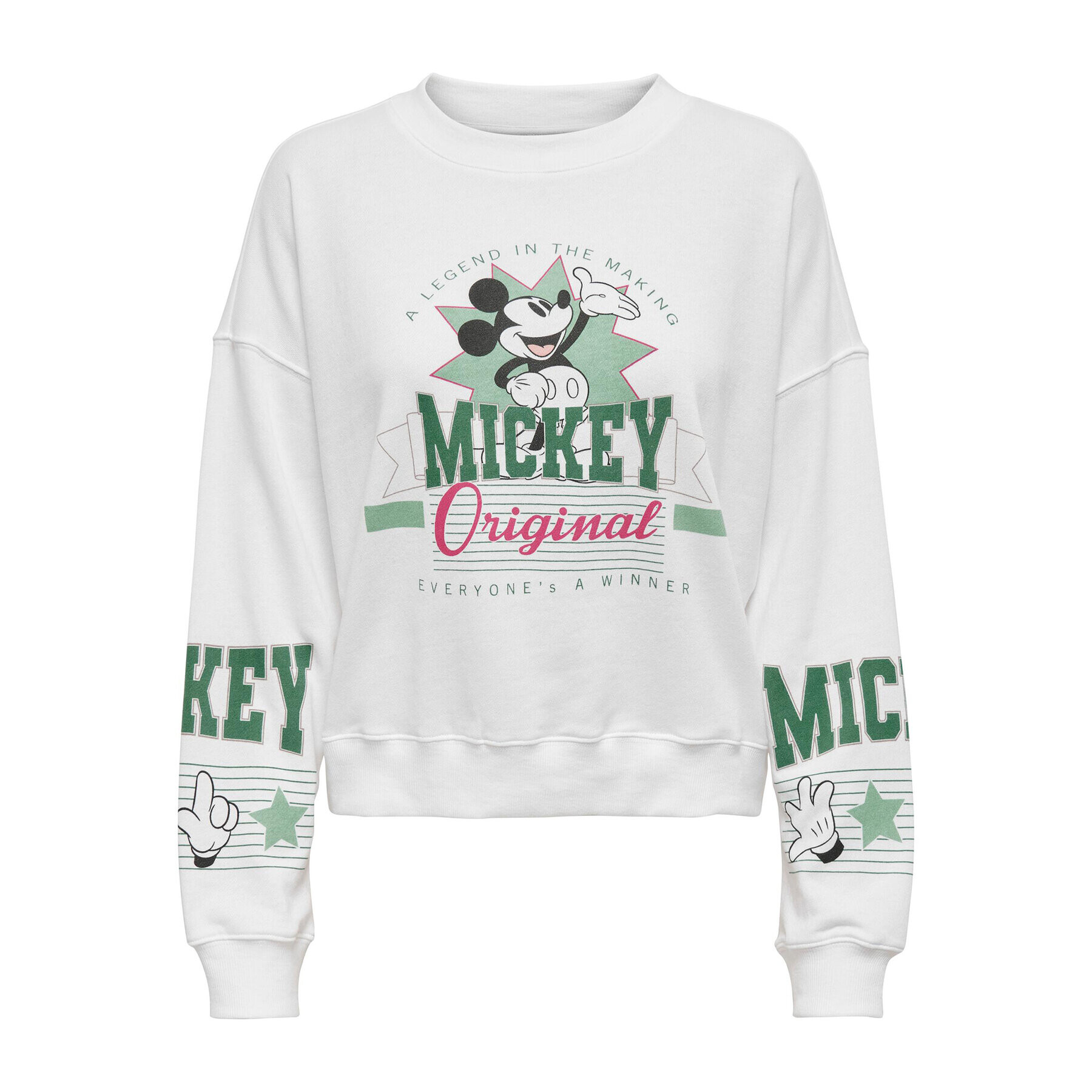 ONLY Суитшърт Mickey Mouse 15272197 Бордо Regular Fit - Pepit.bg