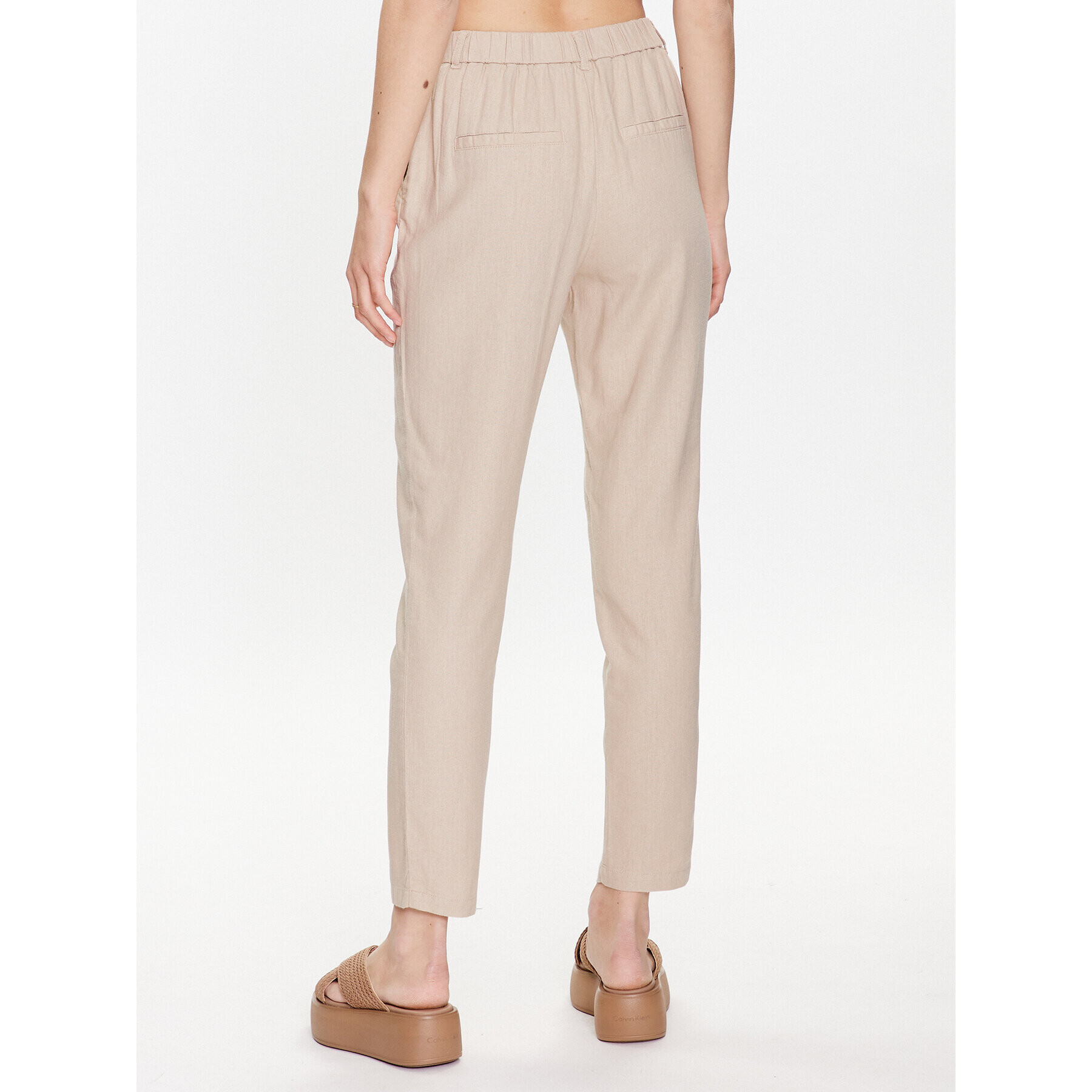 ONLY Текстилни панталони 15278713 Бежов Regular Fit - Pepit.bg