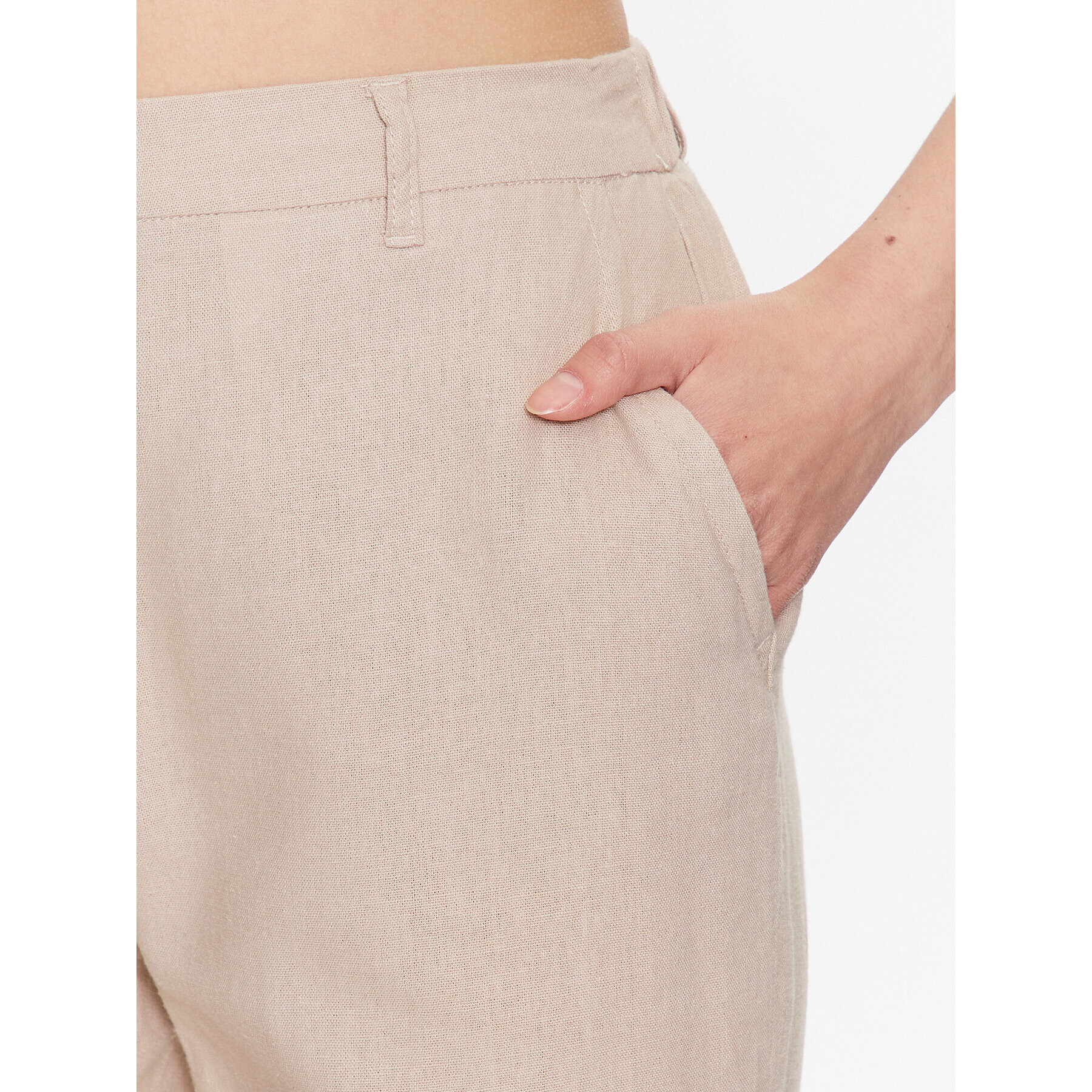 ONLY Текстилни панталони 15278713 Бежов Regular Fit - Pepit.bg
