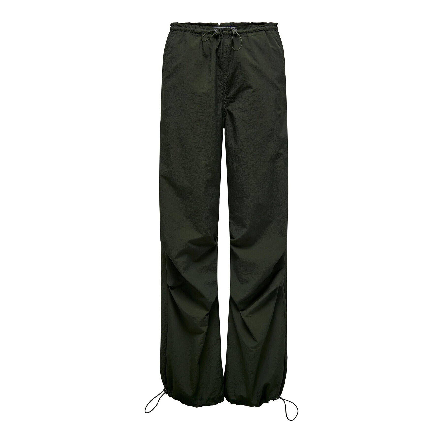 ONLY Текстилни панталони 15300275 Зелен Straight Fit - Pepit.bg