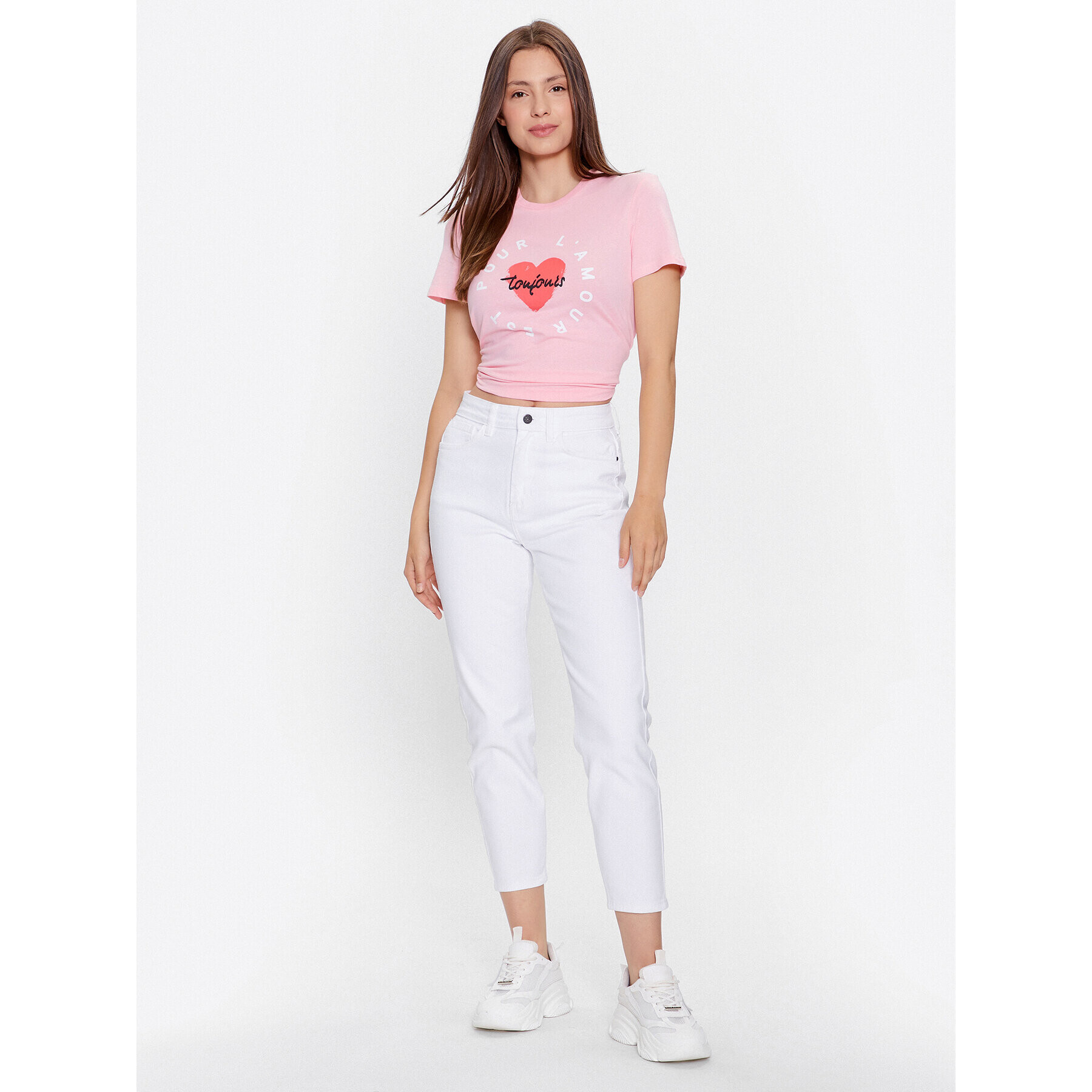 ONLY Тишърт 15266625 Розов Regular Fit - Pepit.bg