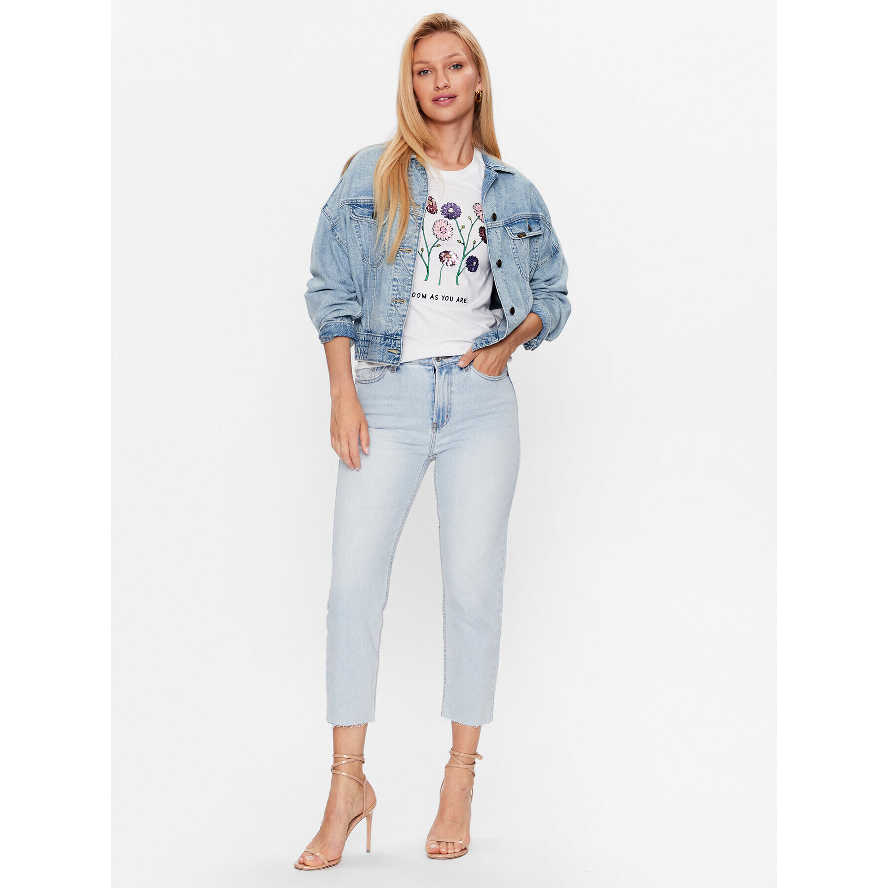 ONLY Тишърт 15286720 Бял Regular Fit - Pepit.bg