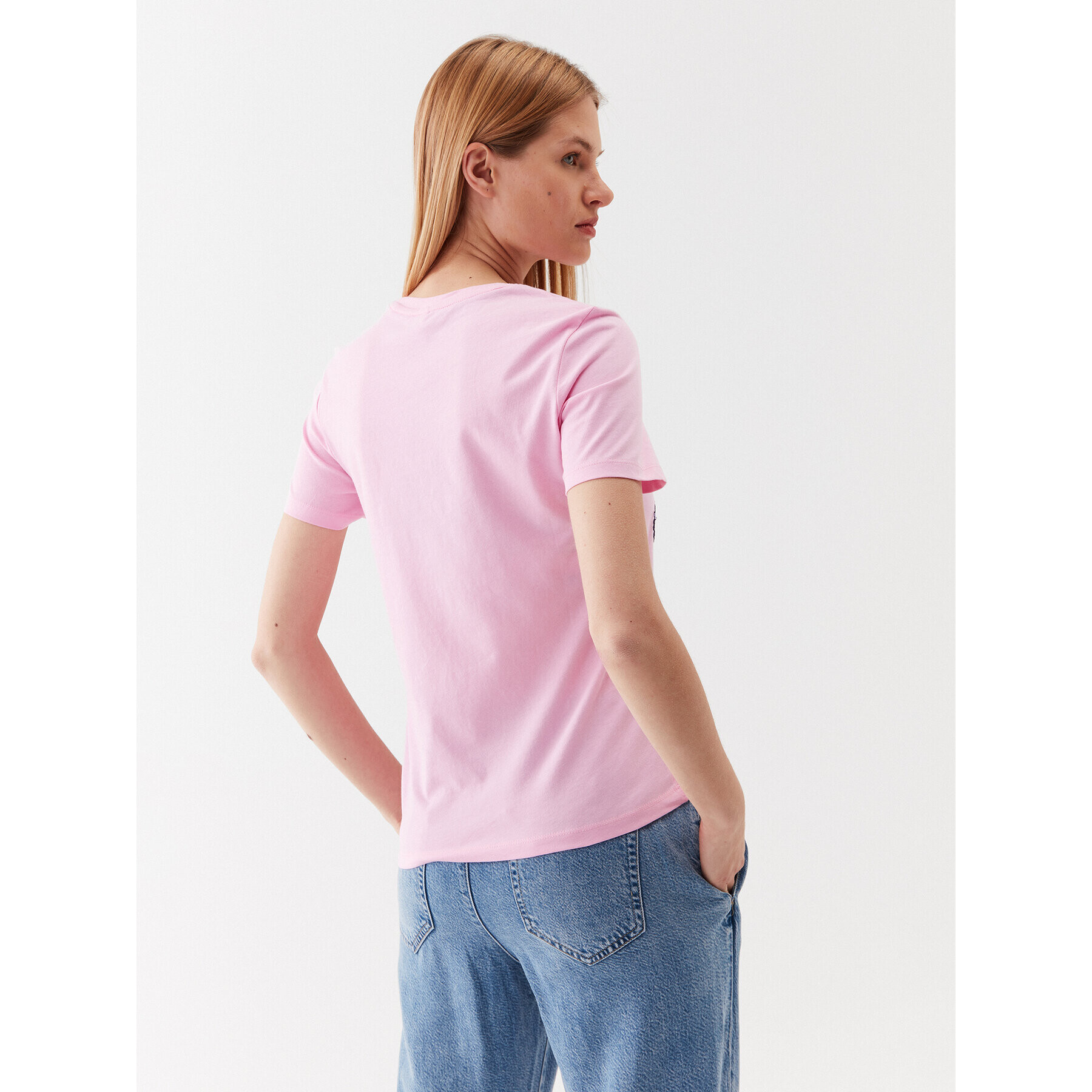 ONLY Тишърт 15286720 Розов Regular Fit - Pepit.bg