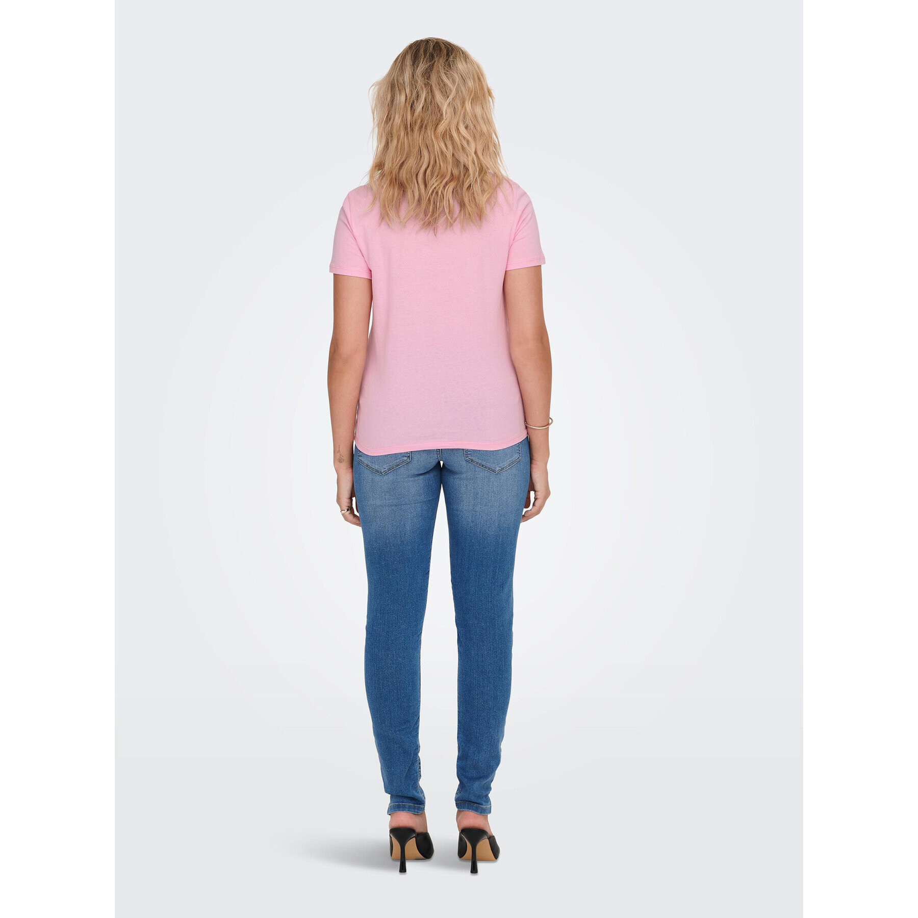 ONLY Тишърт 15286727 Розов Regular Fit - Pepit.bg