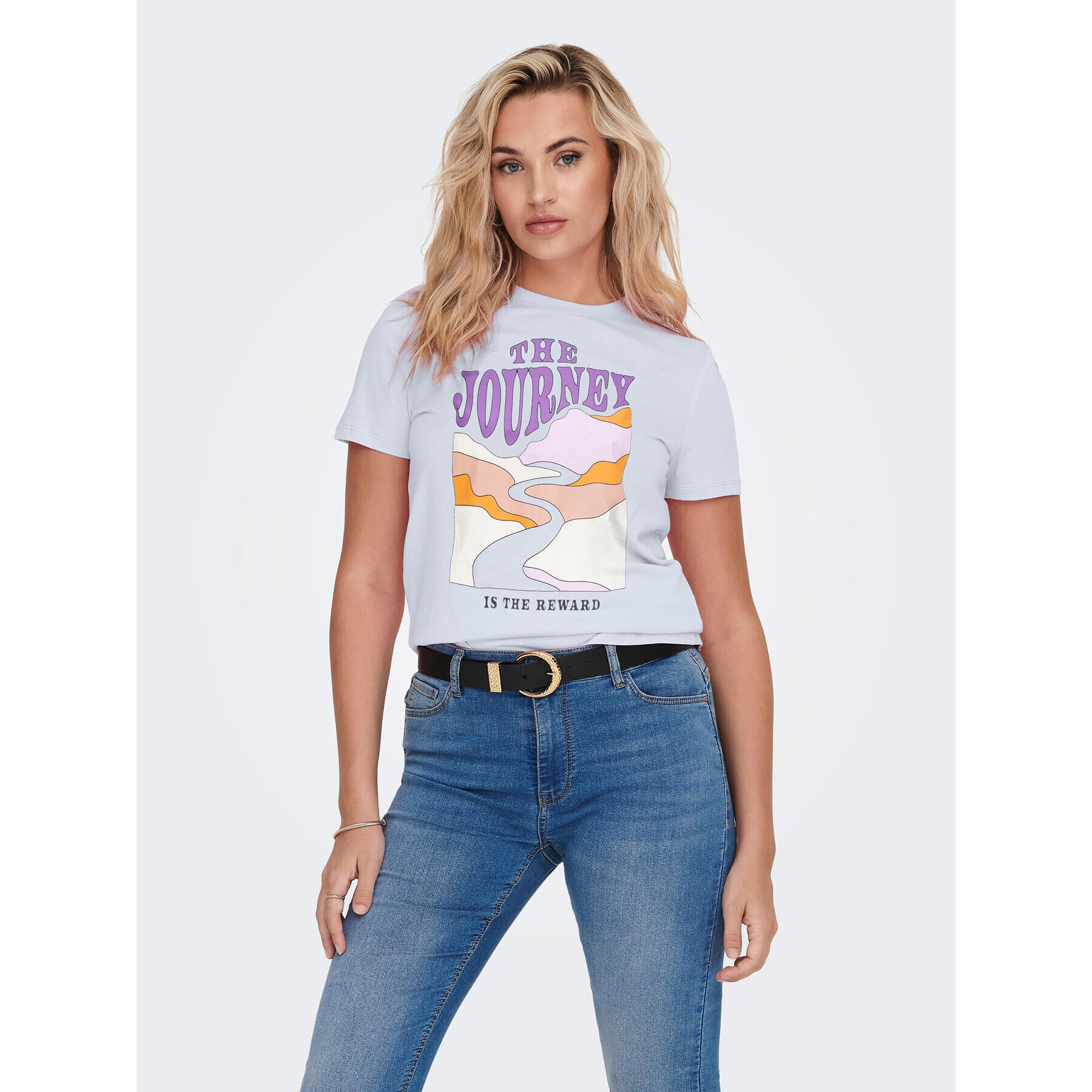 ONLY Тишърт 15286727 Син Regular Fit - Pepit.bg