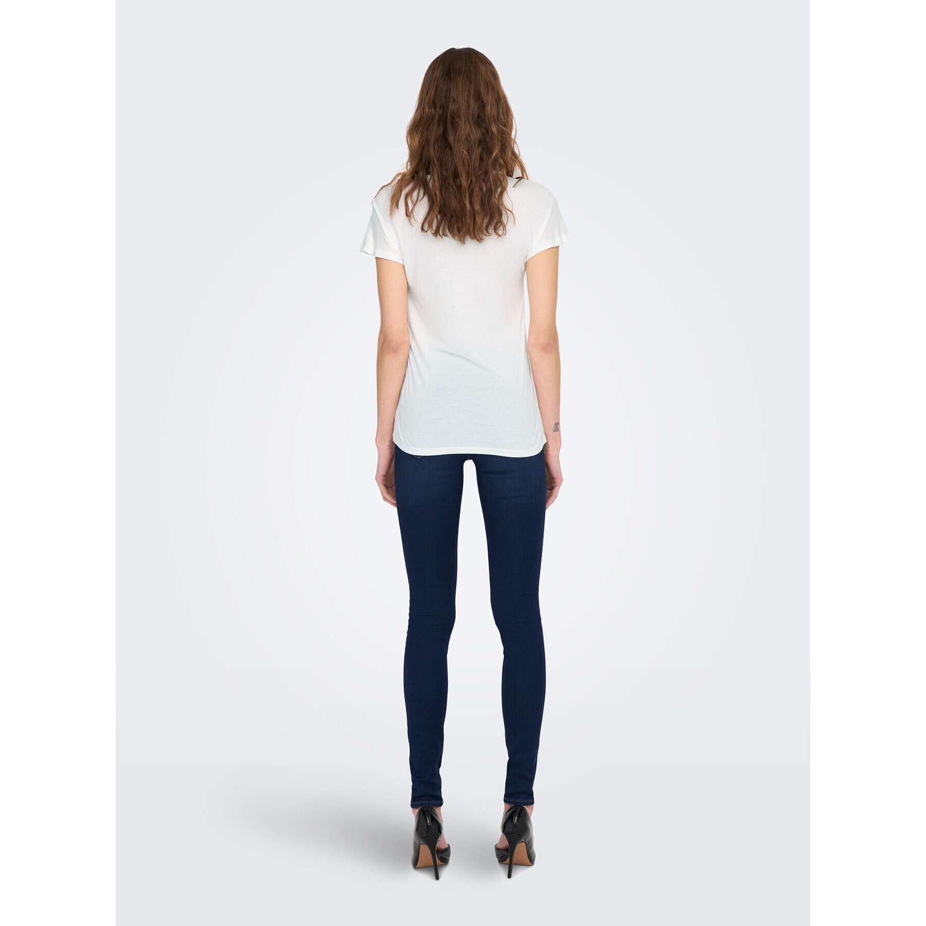 ONLY Тишърт 15288071 Бял Regular Fit - Pepit.bg
