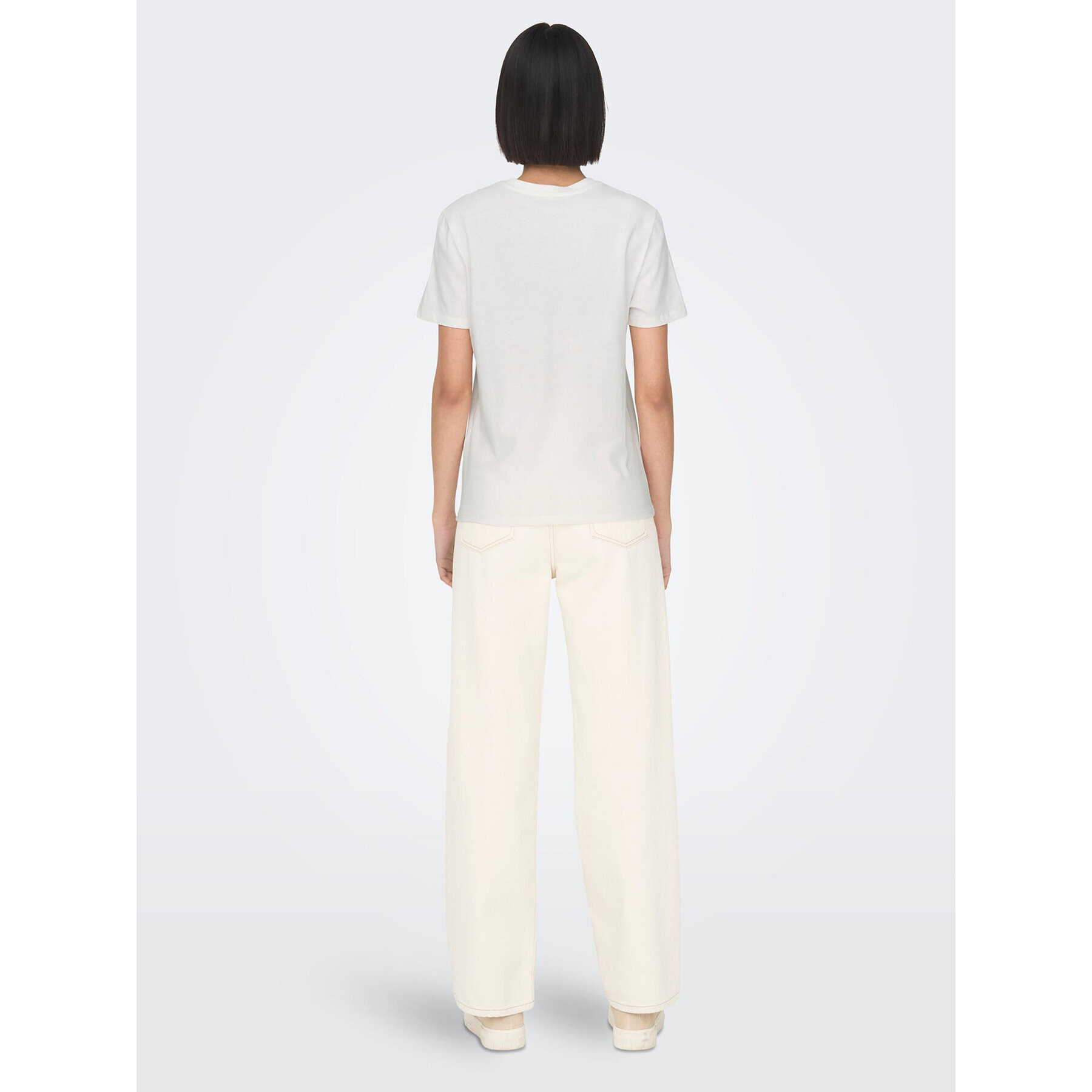ONLY Тишърт 15288293 Бял Regular Fit - Pepit.bg