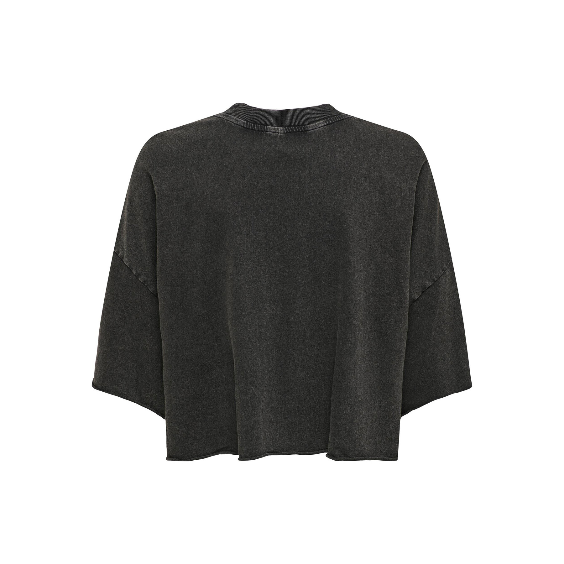 ONLY Тишърт 15290548 Черен Cropped Fit - Pepit.bg