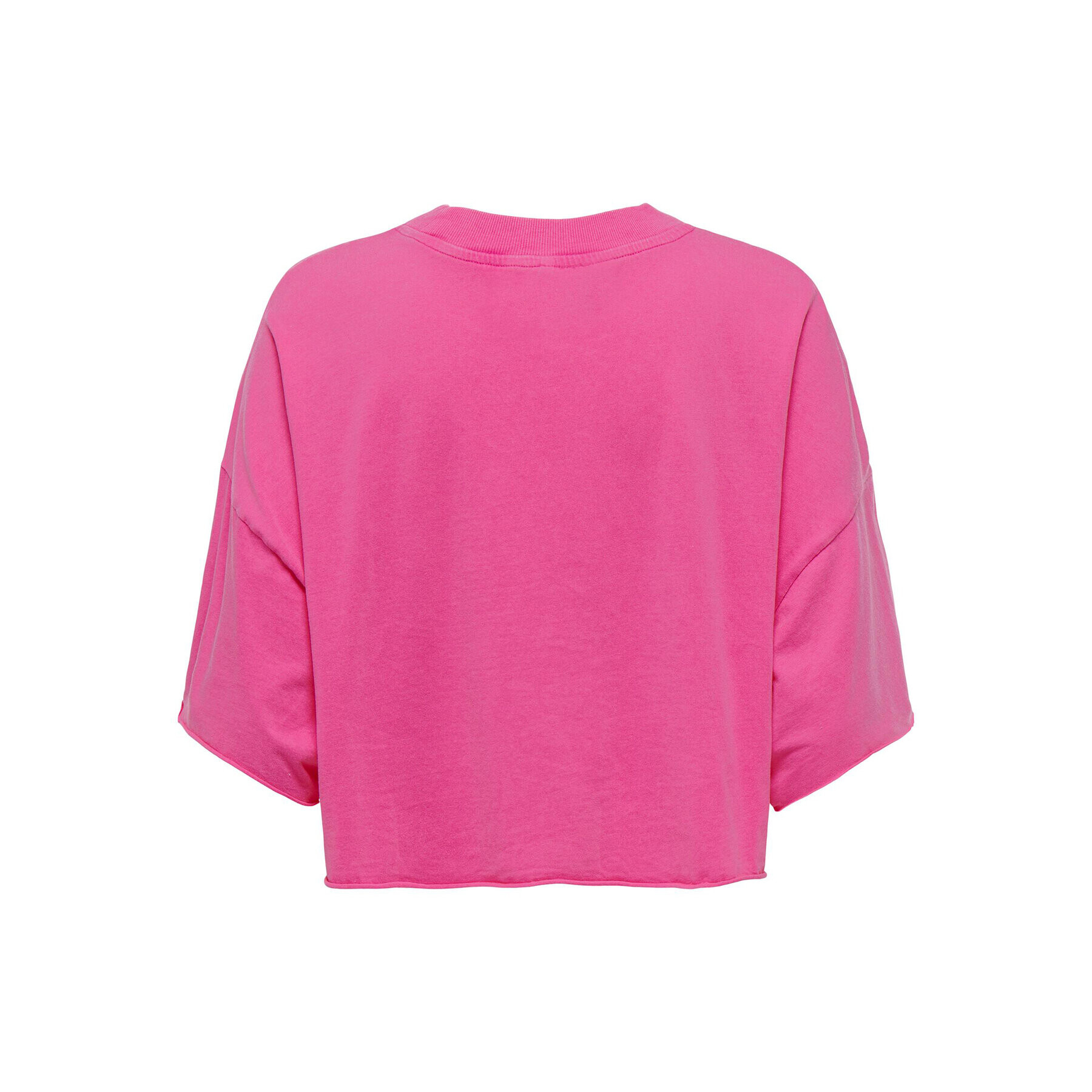 ONLY Тишърт 15290548 Розов Cropped Fit - Pepit.bg