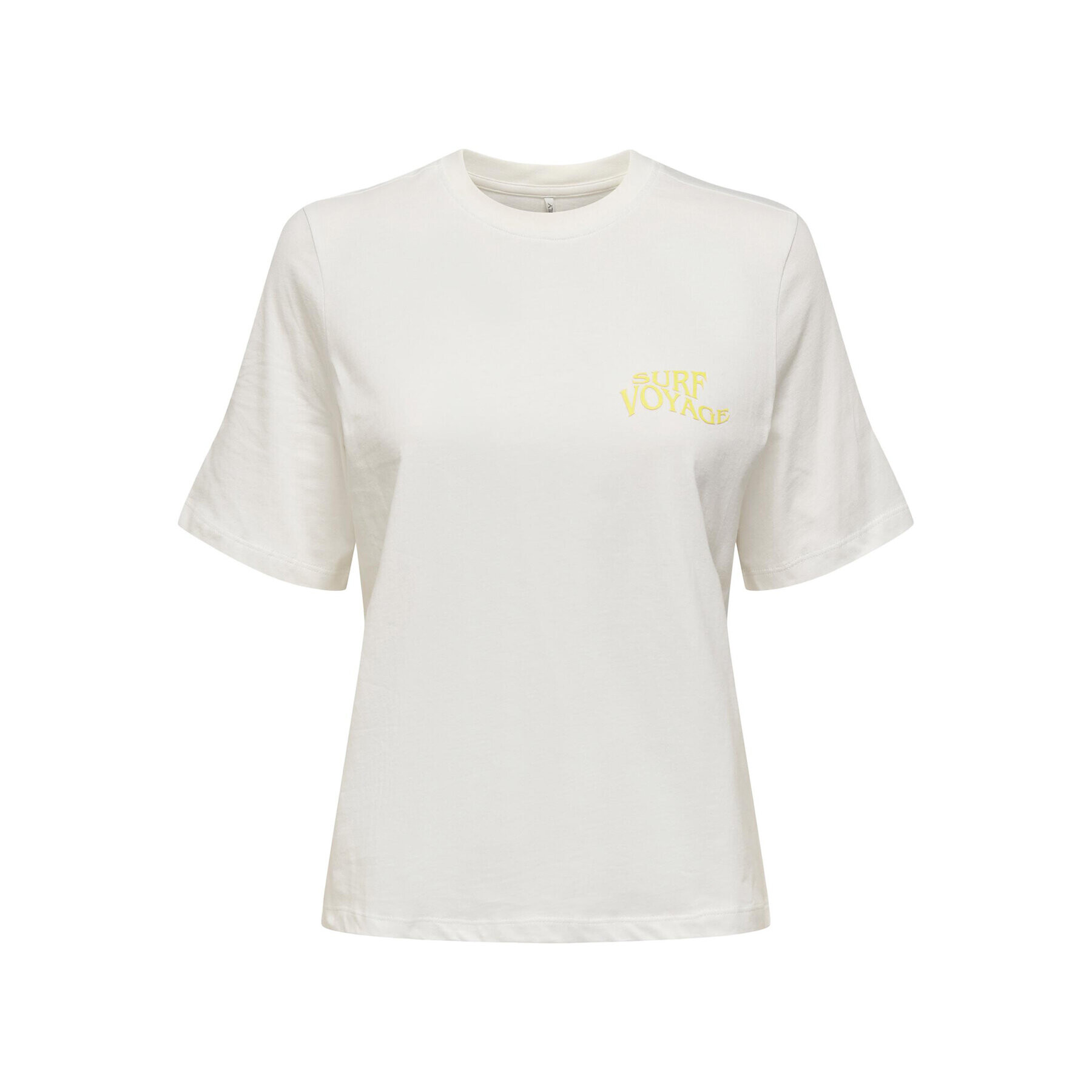 ONLY Тишърт 15295382 Бял Regular Fit - Pepit.bg
