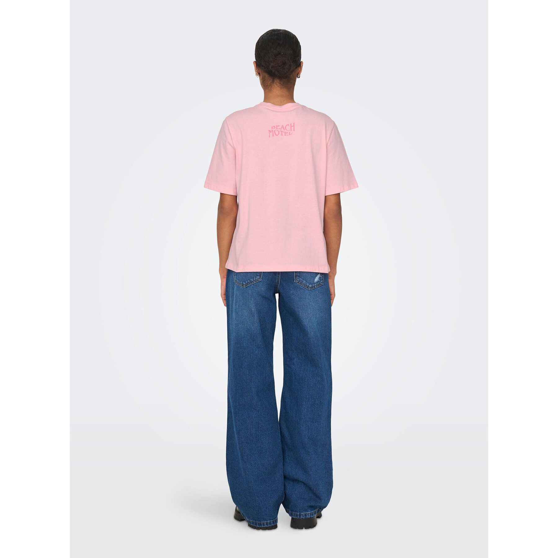 ONLY Тишърт 15295382 Розов Regular Fit - Pepit.bg