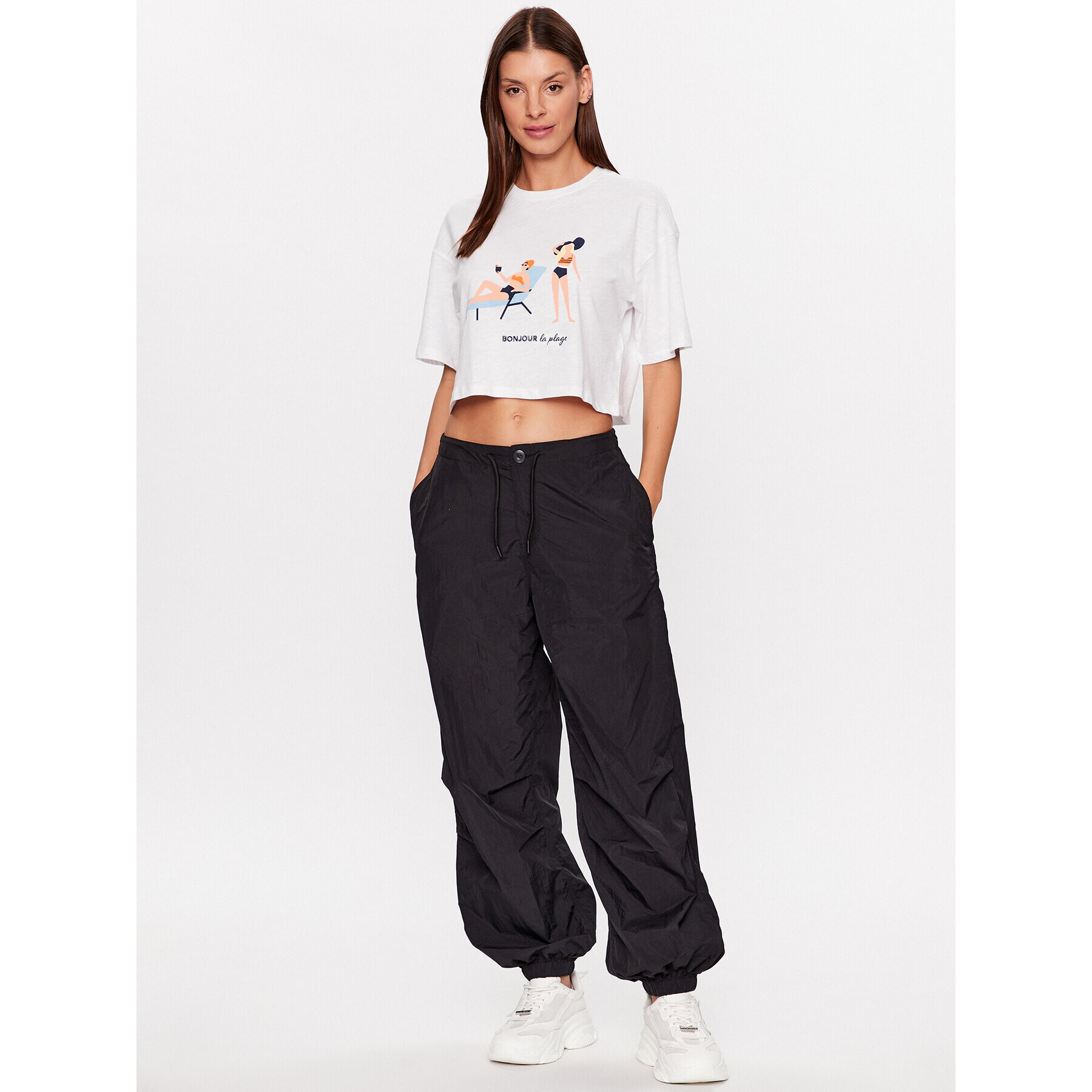 ONLY Тишърт 15296237 Бял Regular Fit - Pepit.bg