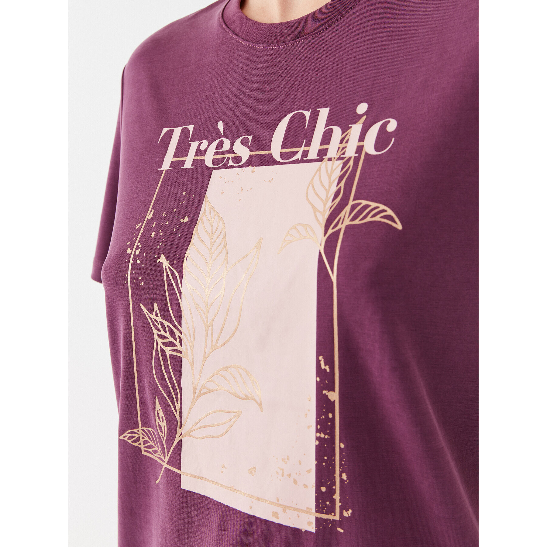 ONLY Тишърт 15303212 Виолетов Regular Fit - Pepit.bg