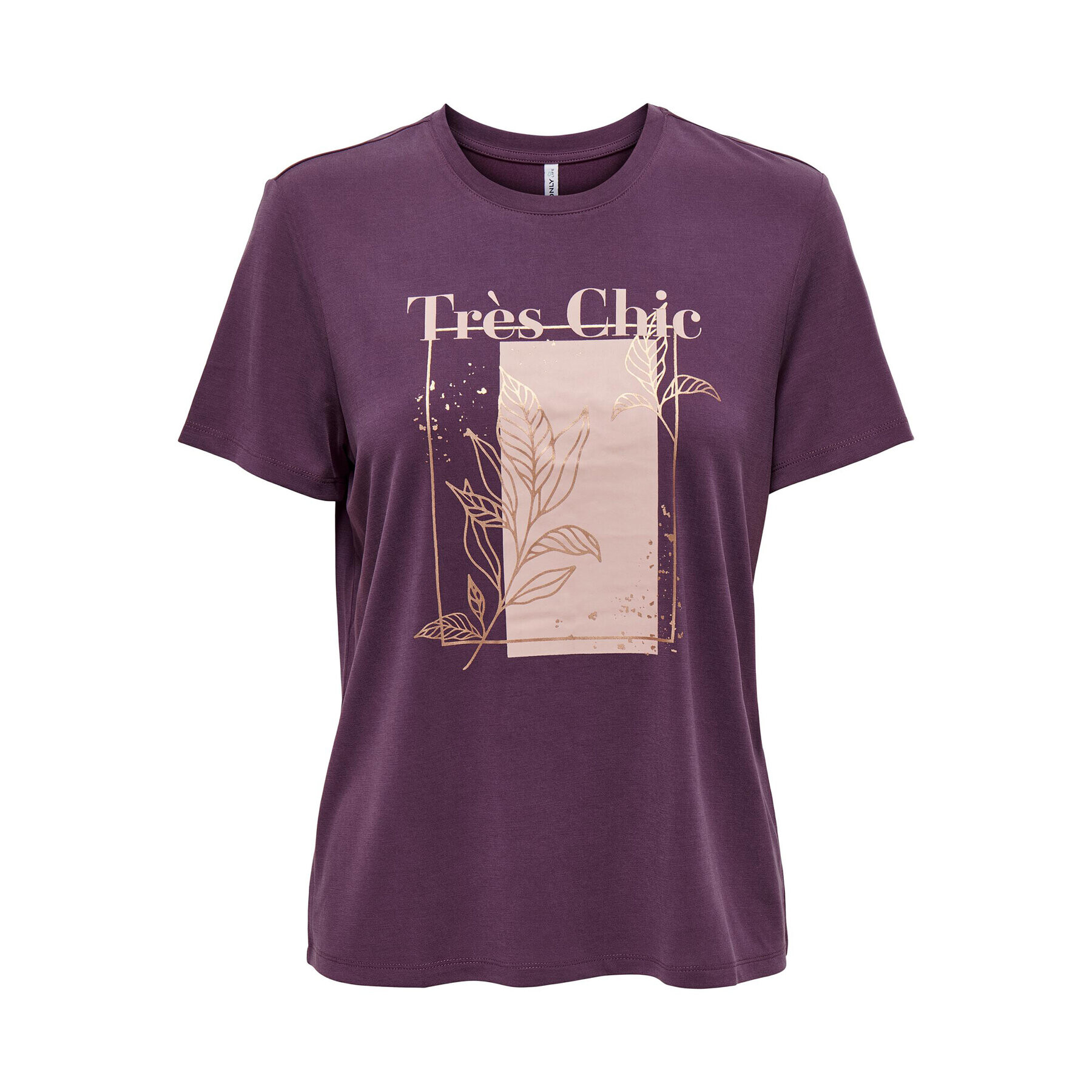 ONLY Тишърт 15303212 Виолетов Regular Fit - Pepit.bg